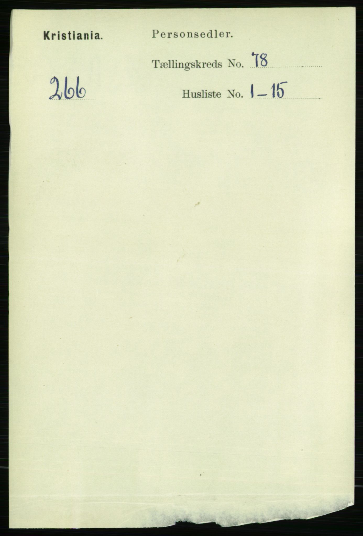 RA, 1891 census for 0301 Kristiania, 1891, p. 40895