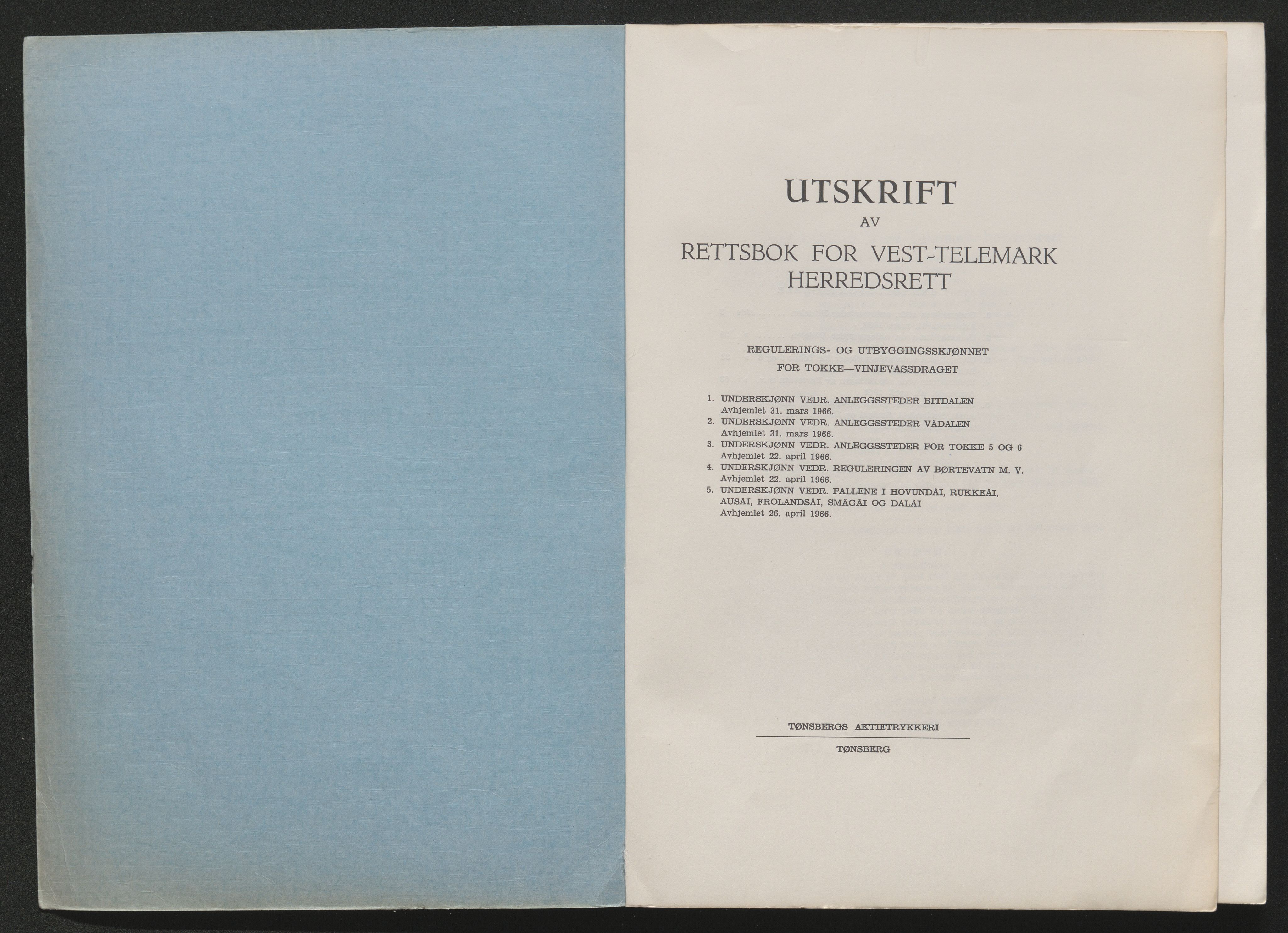 Vest-Telemark sorenskriveri, AV/SAKO-A-134/F/Fo/Foc/L0002: Tokke og Vinjevassdraget rettsbøker, 1964-1973, p. 232