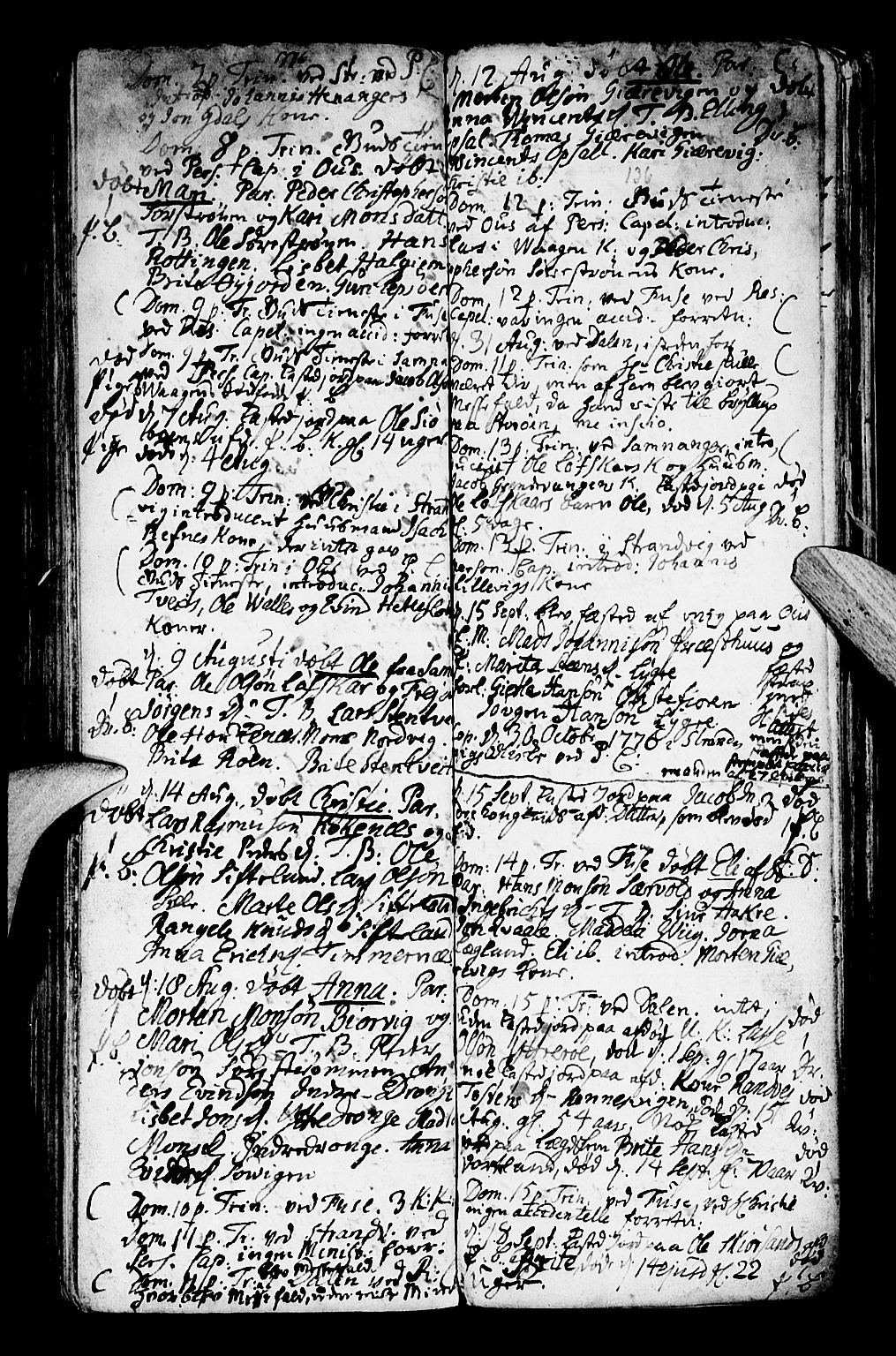 Os sokneprestembete, AV/SAB-A-99929: Parish register (official) no. A 9, 1766-1779, p. 136