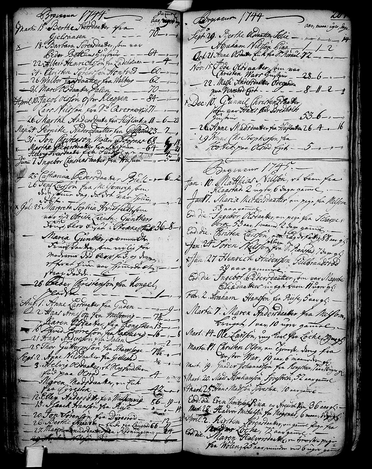 Stokke kirkebøker, AV/SAKO-A-320/F/Fa/L0002: Parish register (official) no. I 2, 1732-1770, p. 207