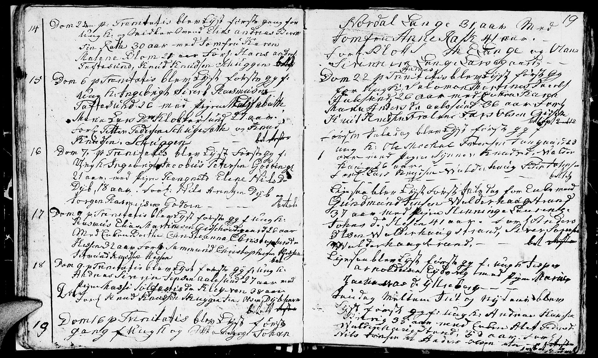 Ministerialprotokoller, klokkerbøker og fødselsregistre - Møre og Romsdal, AV/SAT-A-1454/528/L0424: Parish register (copy) no. 528C05, 1826-1847, p. 19