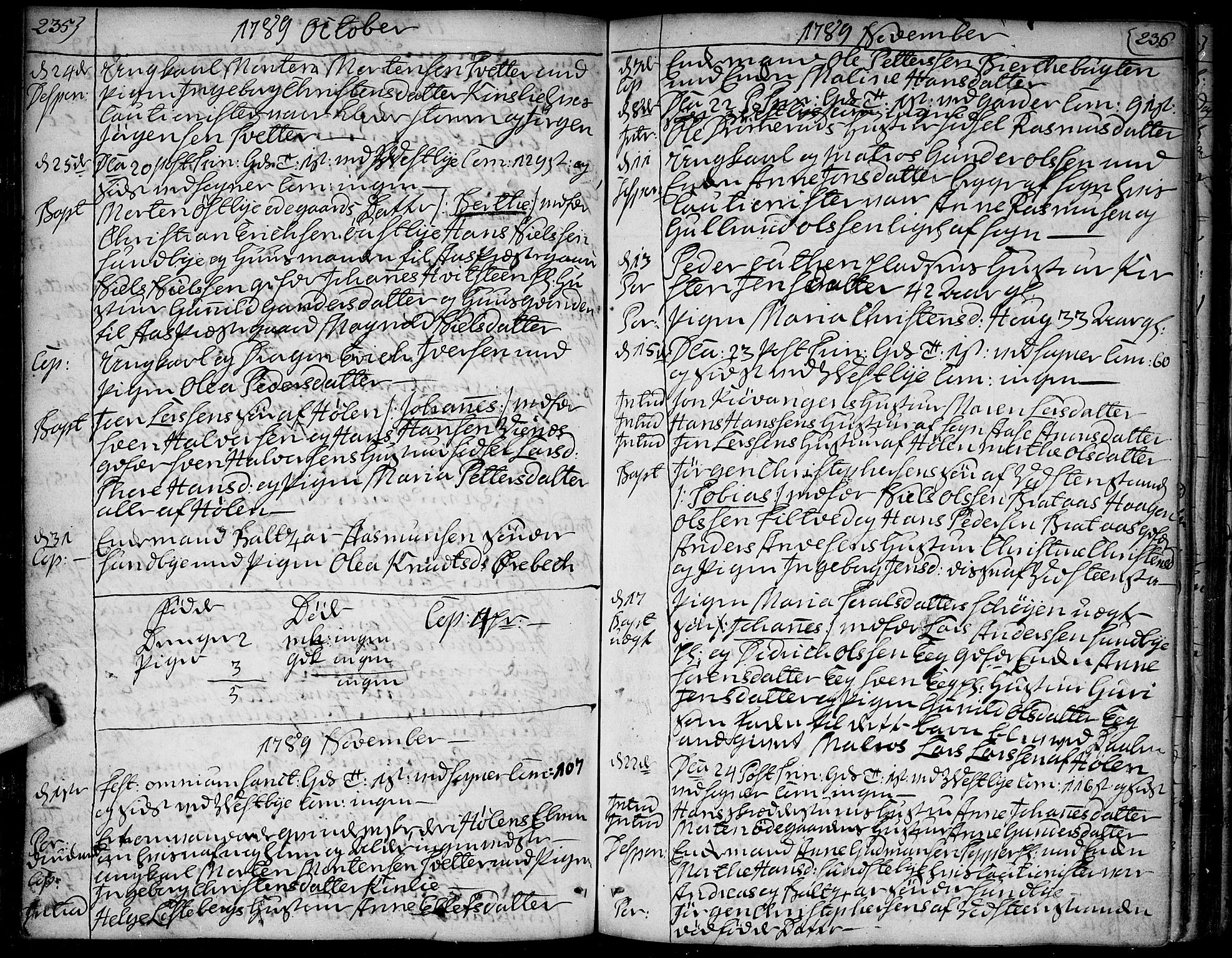 Vestby prestekontor Kirkebøker, SAO/A-10893/F/Fa/L0003: Parish register (official) no. I 3, 1779-1796, p. 235-236