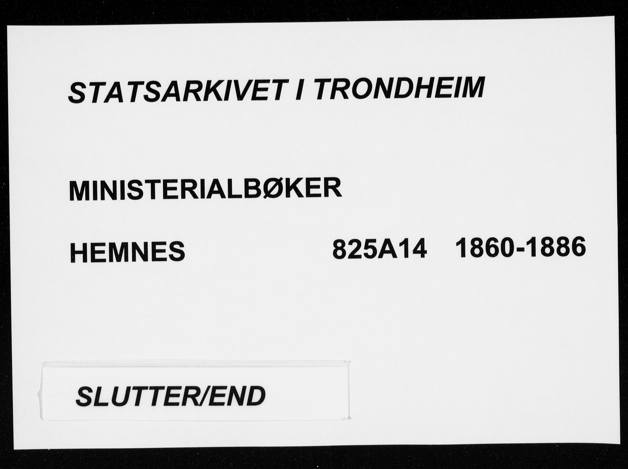 Ministerialprotokoller, klokkerbøker og fødselsregistre - Nordland, AV/SAT-A-1459/825/L0360: Parish register (official) no. 825A14, 1860-1886