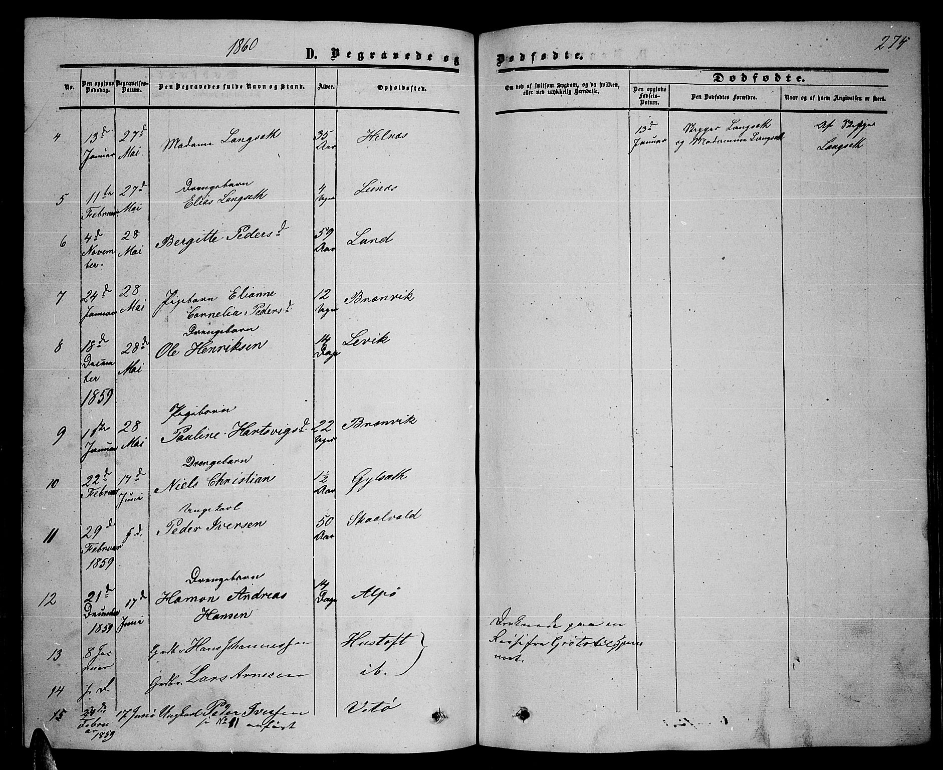 Ministerialprotokoller, klokkerbøker og fødselsregistre - Nordland, SAT/A-1459/857/L0827: Parish register (copy) no. 857C02, 1852-1879, p. 274
