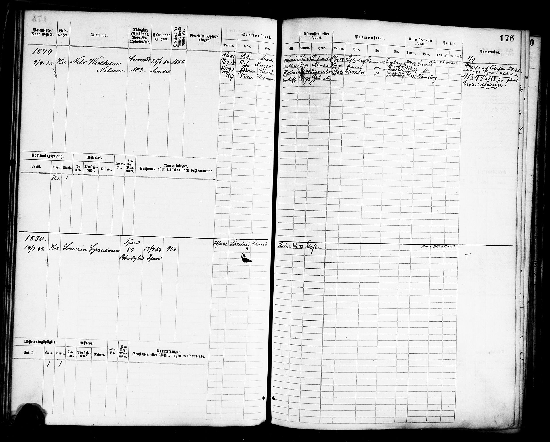 Grimstad mønstringskrets, AV/SAK-2031-0013/F/Fb/L0011: Hovedrulle nr 1529-2290, V-24, 1877-1889, p. 181