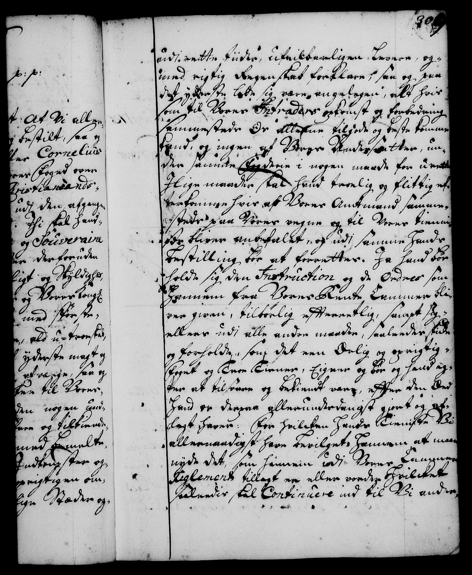 Rentekammeret, Kammerkanselliet, RA/EA-3111/G/Gg/Gge/L0001: Norsk bestallingsprotokoll med register (merket RK 53.25), 1720-1730, p. 309