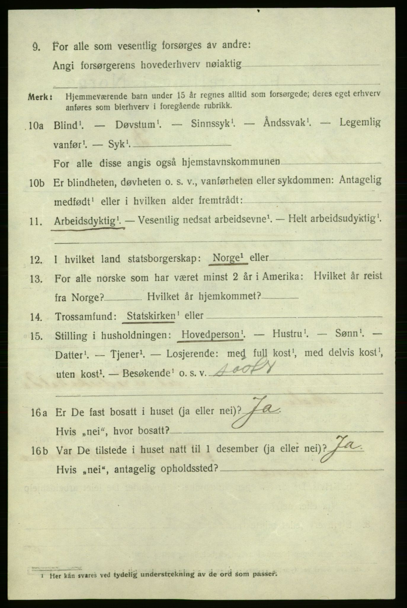 SAO, 1920 census for Fredrikshald, 1920, p. 29298