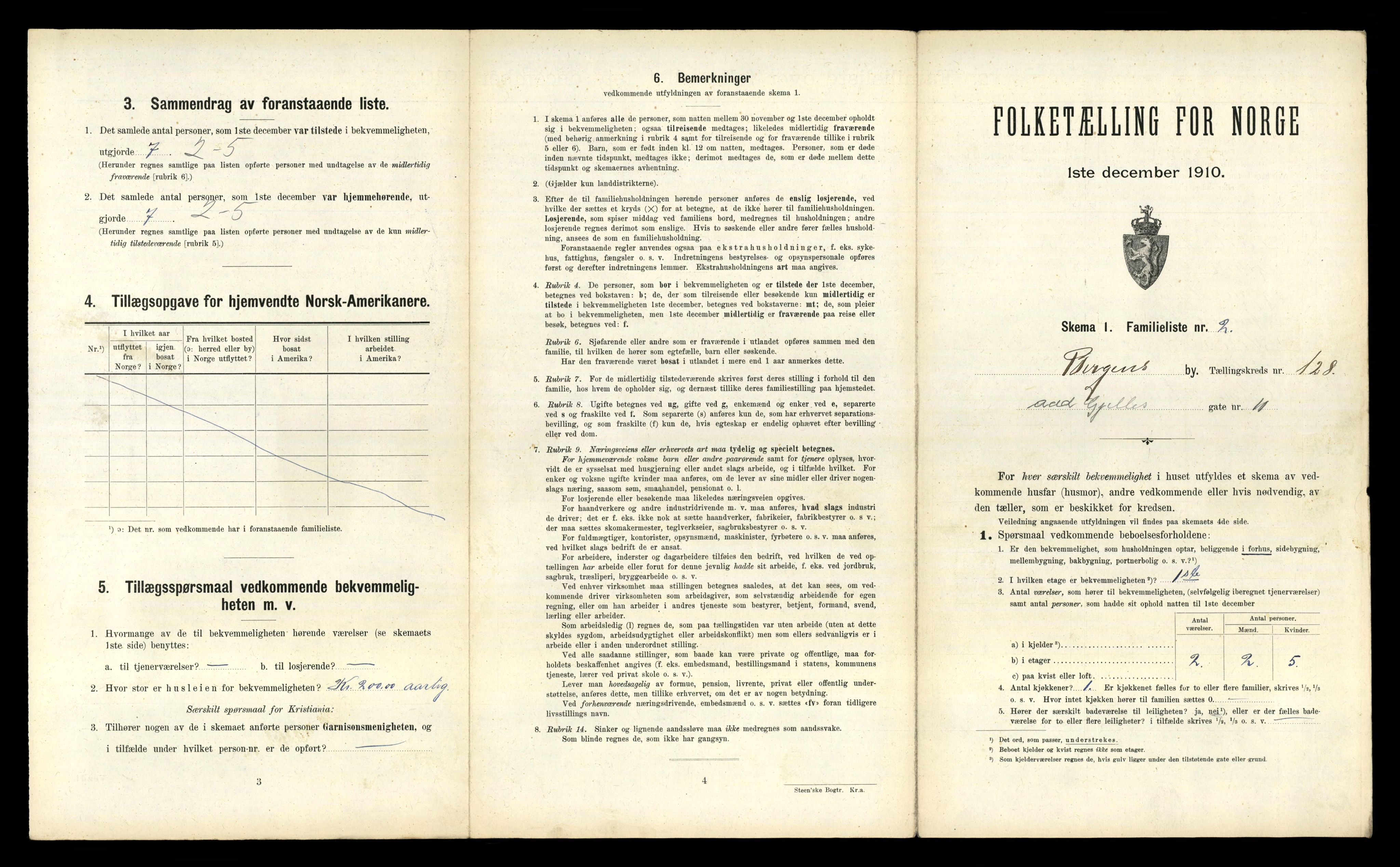 RA, 1910 census for Bergen, 1910, p. 44331