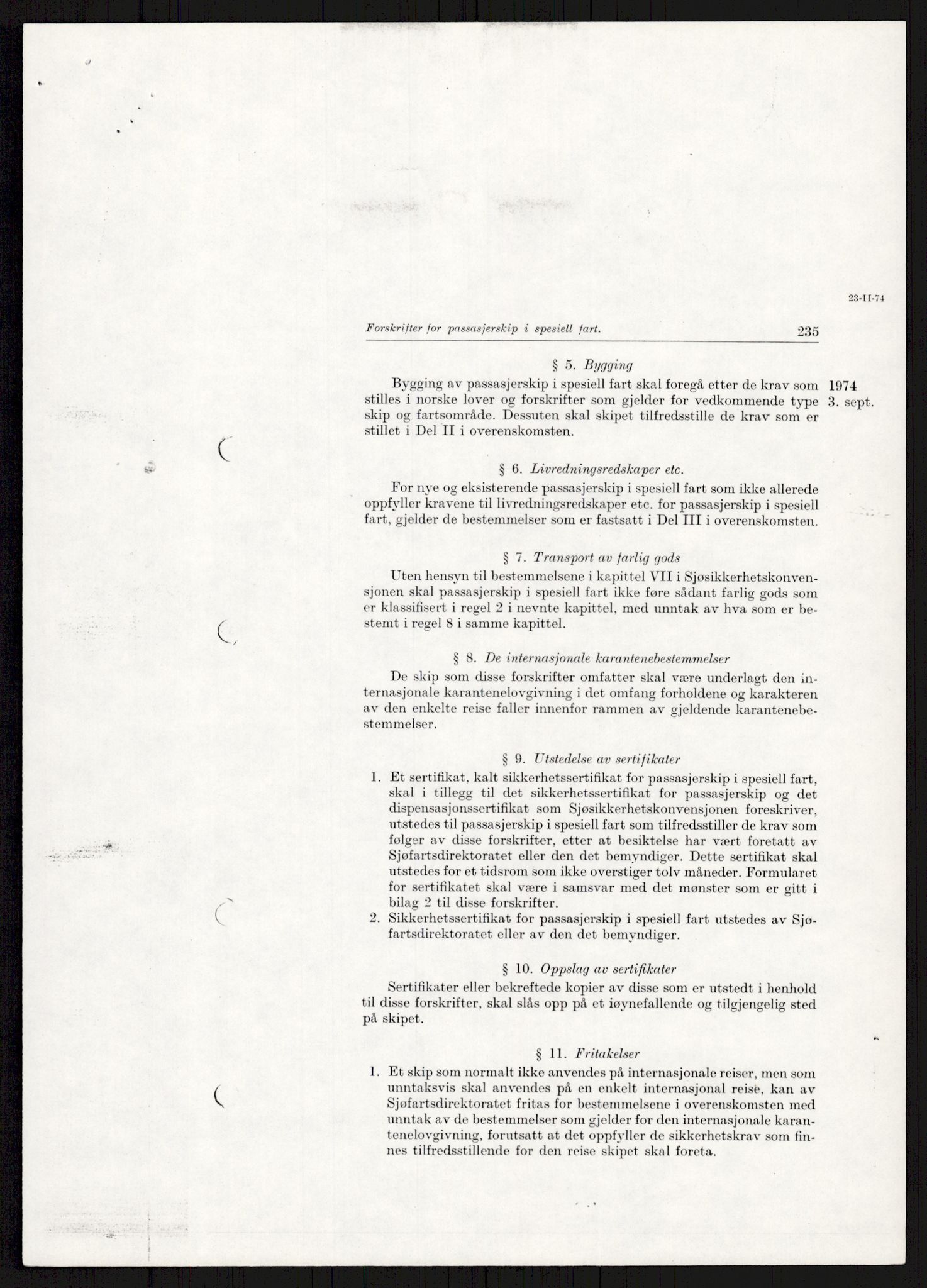 Sjøfartsdirektoratet med forløpere, generelt arkiv, AV/RA-S-1407/D/Du/Duc/L0641/0004: Skipskontrollen - Forskrifter    / Utleiebåter (2 mapper), 1977-1989, p. 449