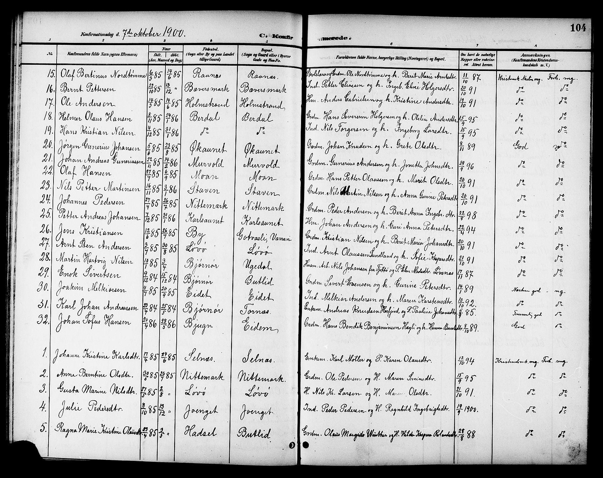 Ministerialprotokoller, klokkerbøker og fødselsregistre - Sør-Trøndelag, SAT/A-1456/655/L0688: Parish register (copy) no. 655C04, 1899-1922, p. 104