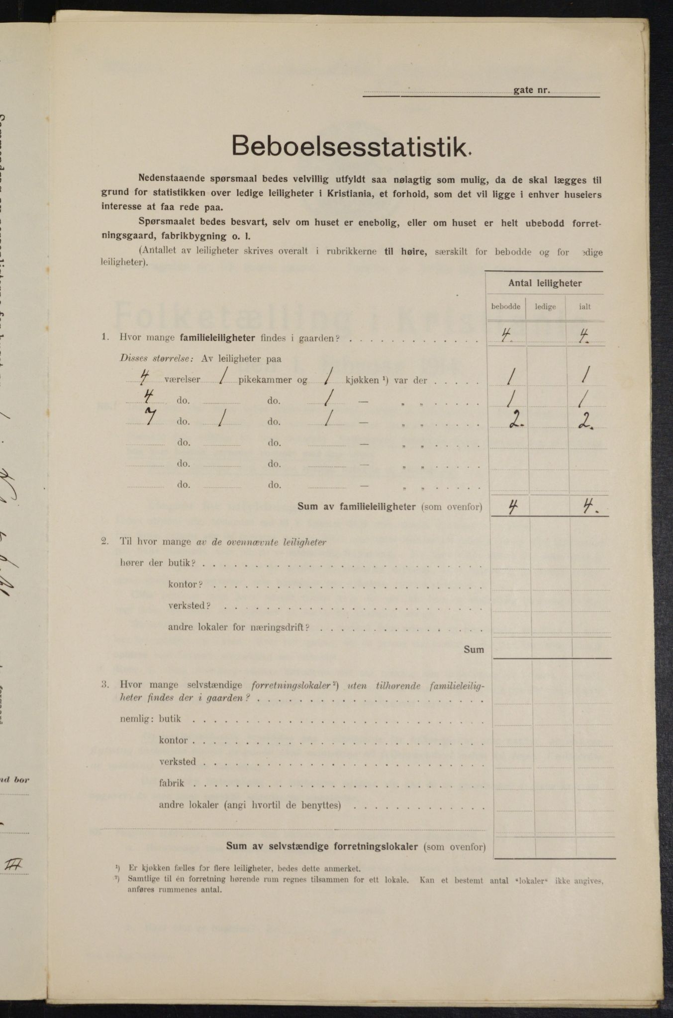 OBA, Municipal Census 1914 for Kristiania, 1914, p. 81382