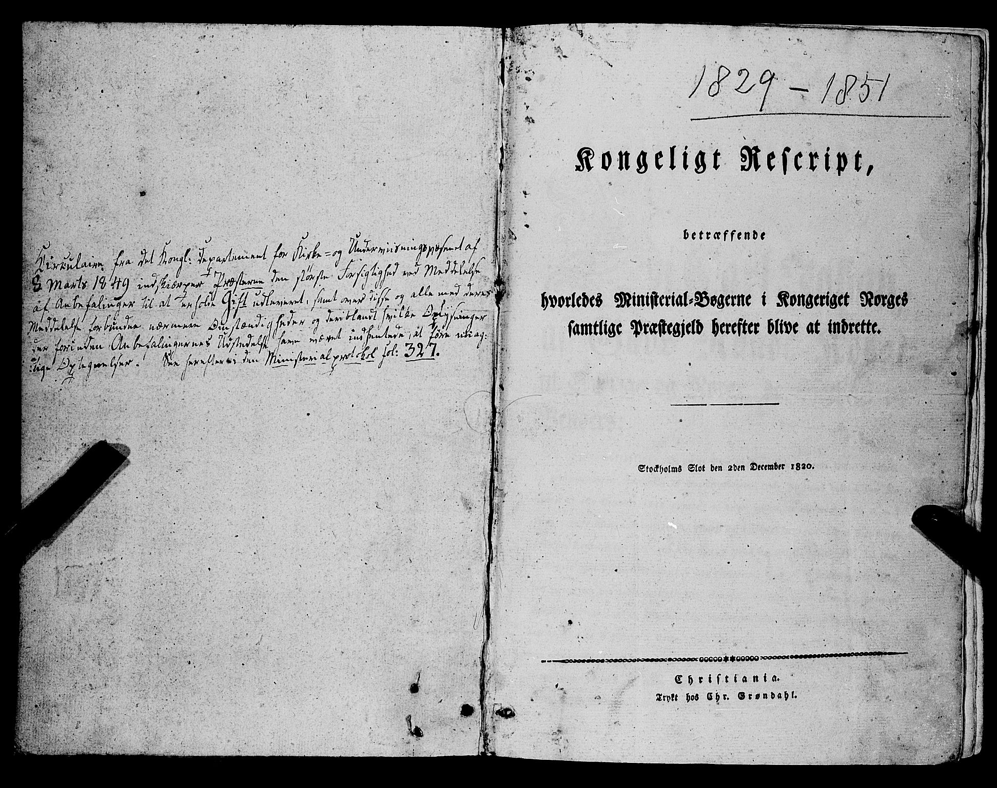 Fana Sokneprestembete, SAB/A-75101/H/Haa/Haaa/L0008: Parish register (official) no. A 8, 1829-1851
