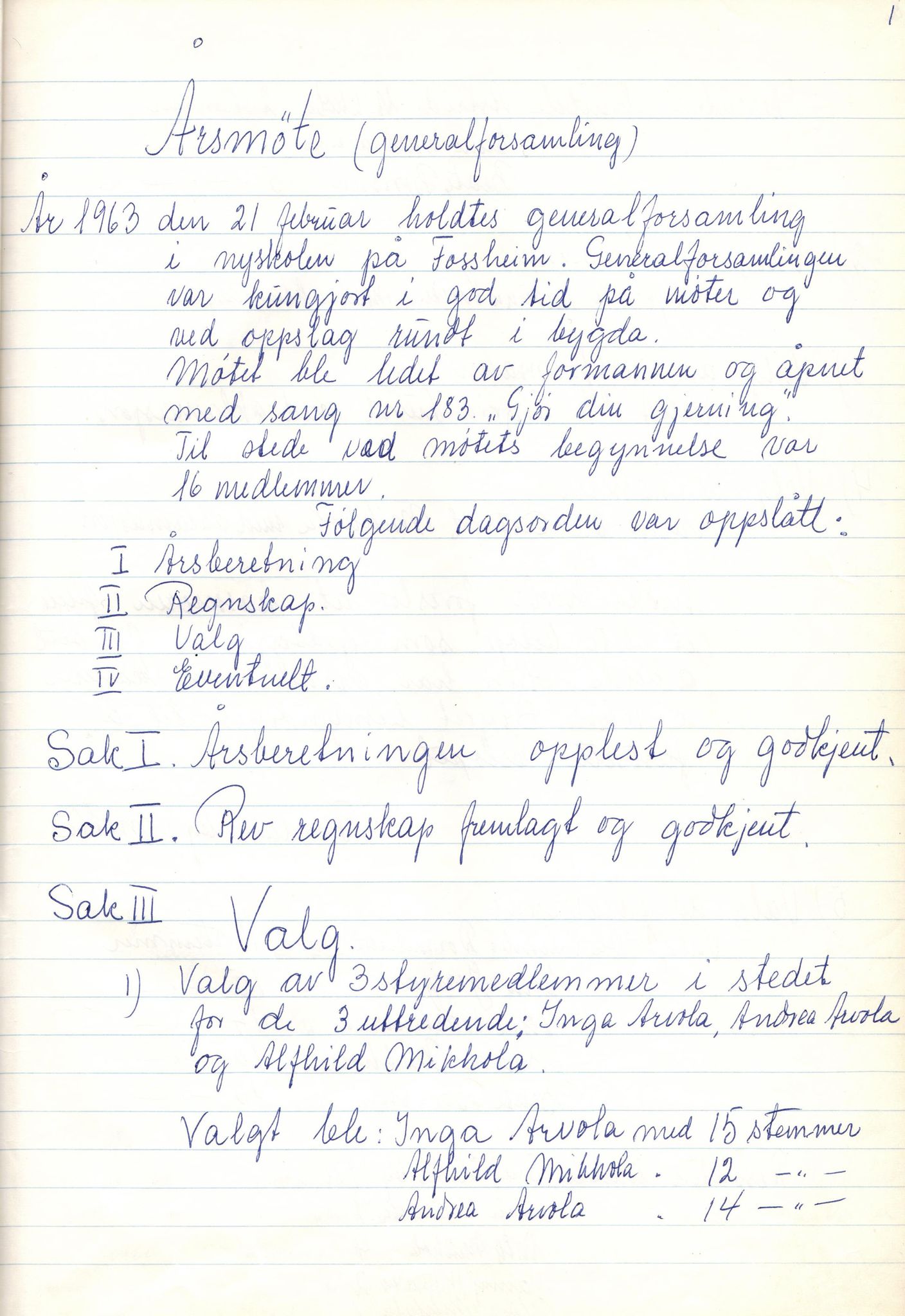 Neiden helselag, FMFB/A-1199/A/L0001/0004: Styremøter / Styremøteprotokoll, 1963-1976