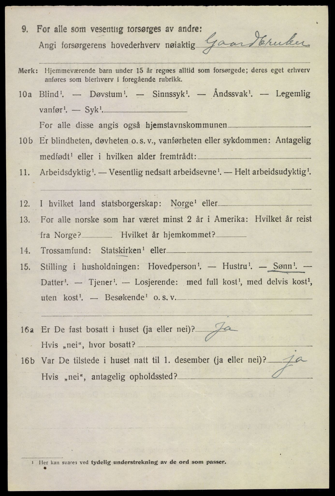 SAKO, 1920 census for Bø (Telemark), 1920, p. 1901