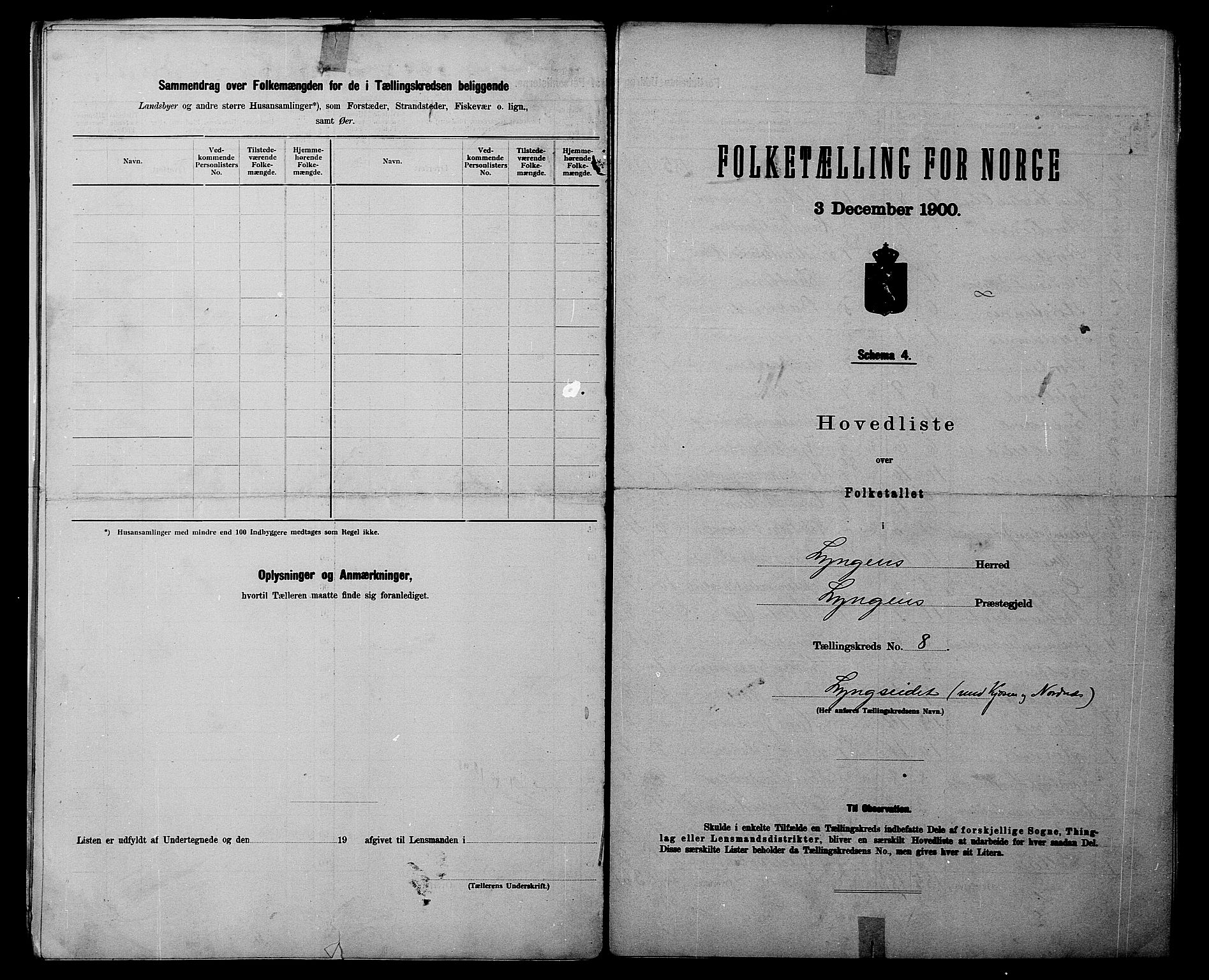 SATØ, 1900 census for Lyngen, 1900, p. 22