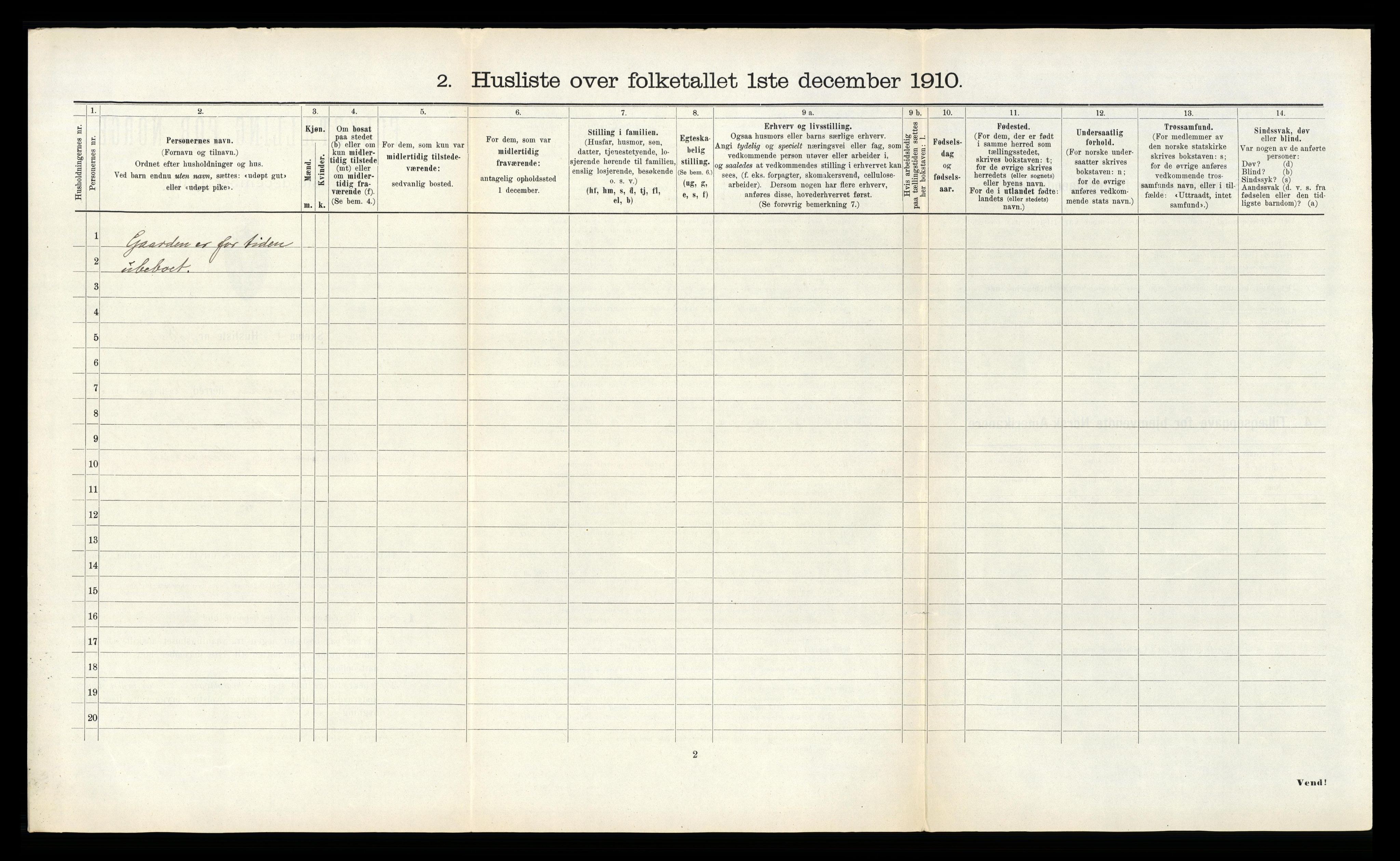 RA, 1910 census for Gravvik, 1910, p. 168