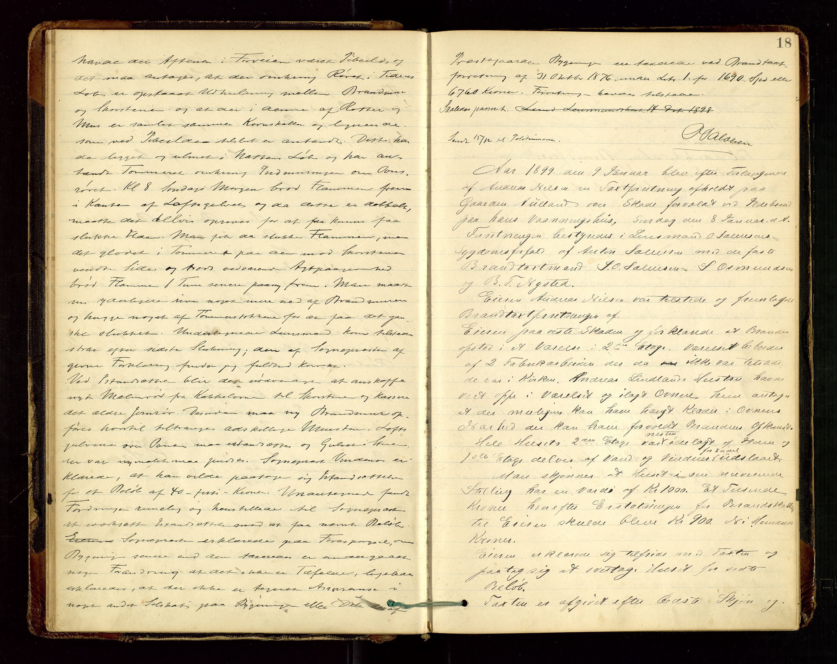 Lund lensmannskontor, AV/SAST-A-100303/Goa/L0003: "Brandtakstprotokol", 1893-1950, p. 17b-18a