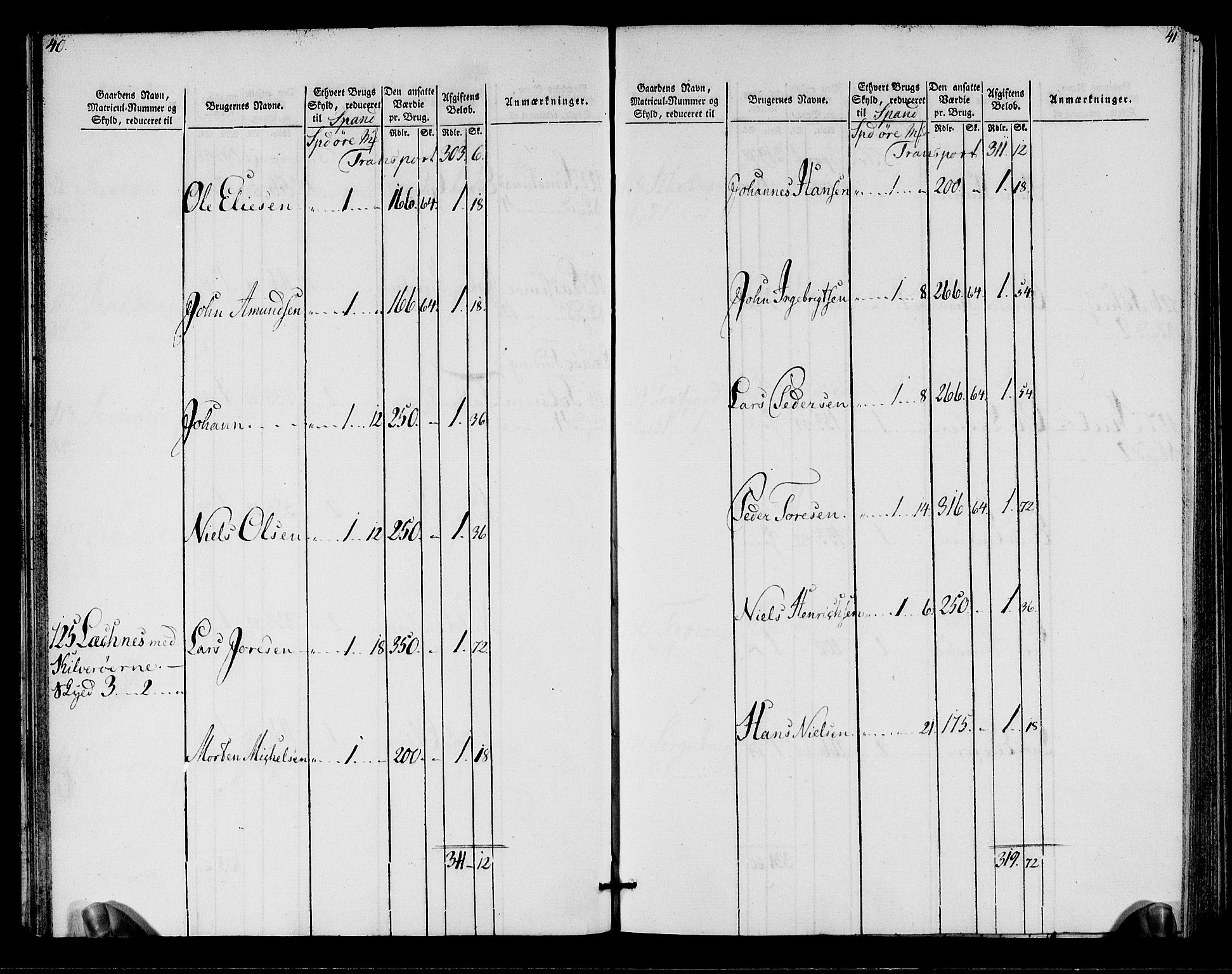 Rentekammeret inntil 1814, Realistisk ordnet avdeling, RA/EA-4070/N/Ne/Nea/L0155: Namdalen fogderi. Oppebørselsregister, 1803-1804, p. 22