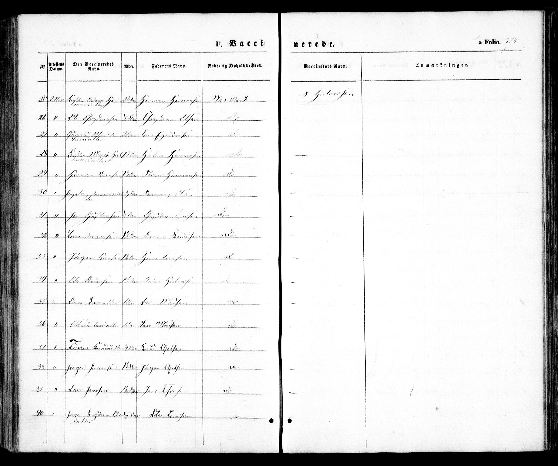 Holt sokneprestkontor, SAK/1111-0021/F/Fa/L0008: Parish register (official) no. A 8, 1849-1860, p. 374