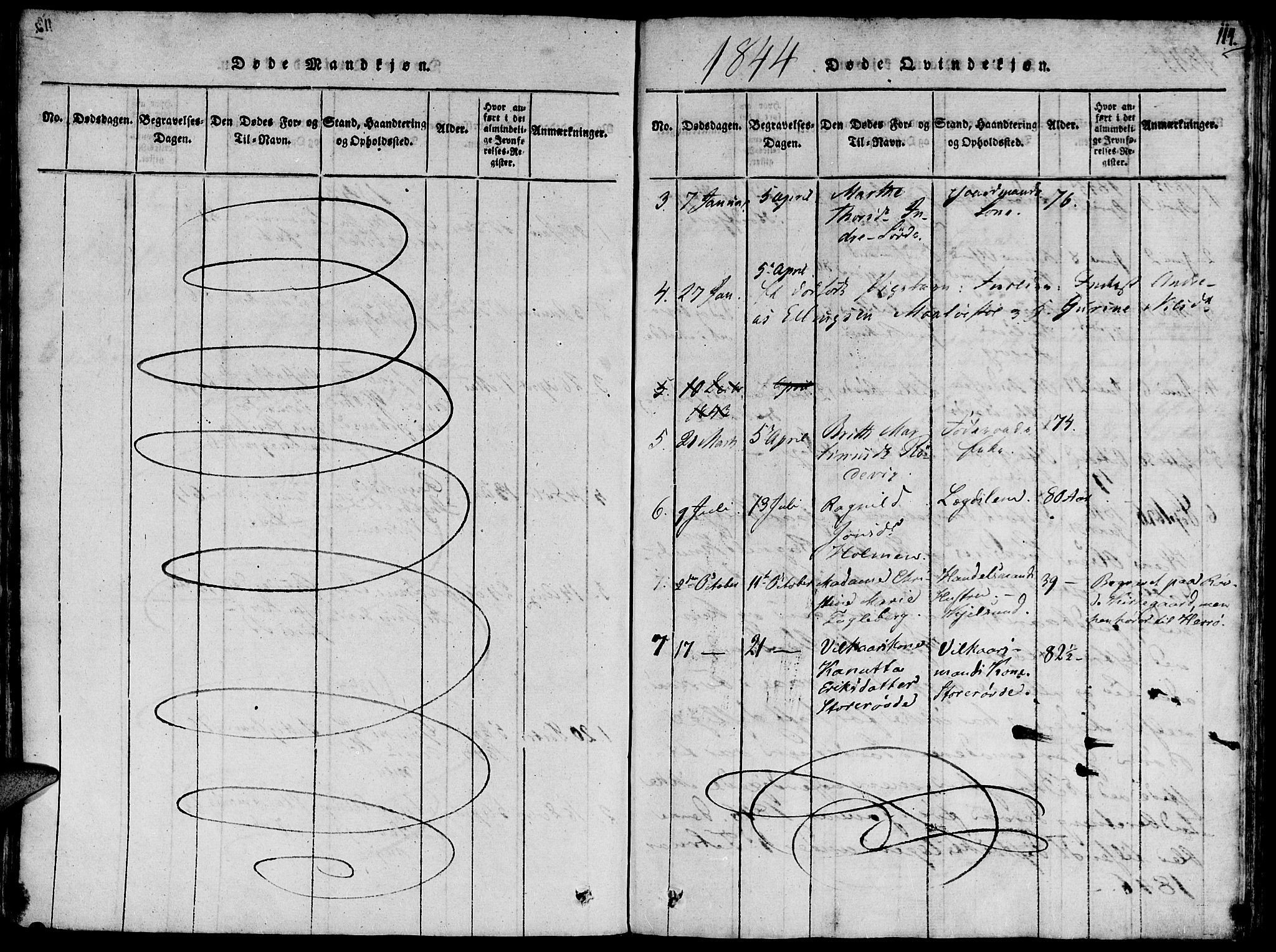 Ministerialprotokoller, klokkerbøker og fødselsregistre - Møre og Romsdal, SAT/A-1454/504/L0054: Parish register (official) no. 504A01, 1816-1861, p. 114