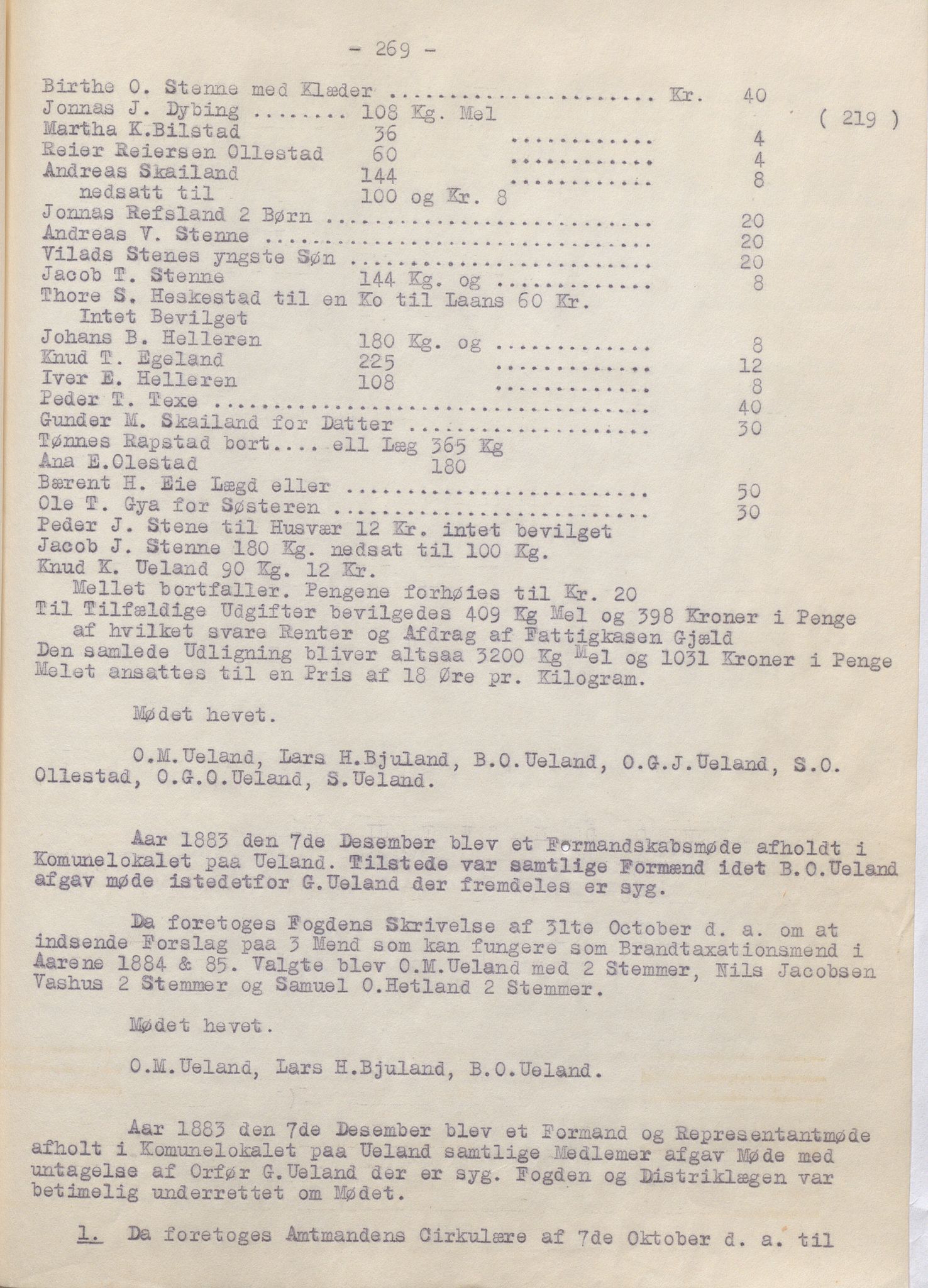 Heskestad kommune - Formannskapet, IKAR/K-101732/A/L0002: Møtebok (Særutskrift), 1837-1886, p. 269