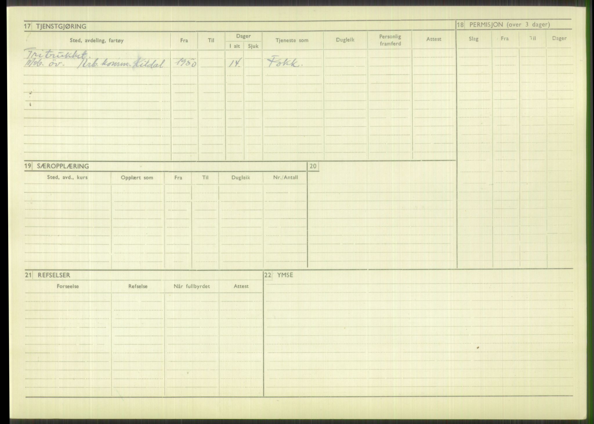 Forsvaret, Troms infanteriregiment nr. 16, AV/RA-RAFA-3146/P/Pa/L0016: Rulleblad for regimentets menige mannskaper, årsklasse 1932, 1932, p. 360