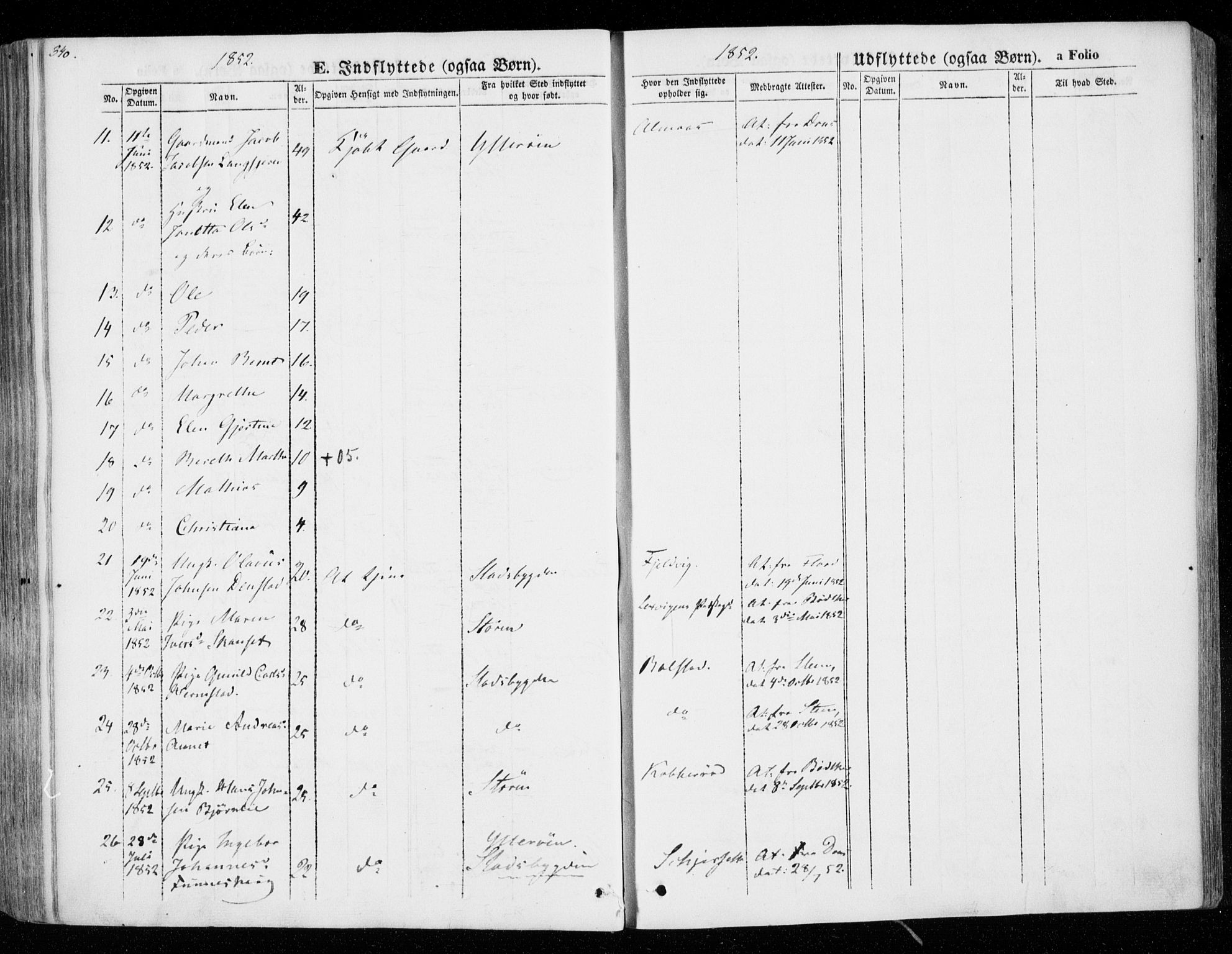 Ministerialprotokoller, klokkerbøker og fødselsregistre - Nord-Trøndelag, SAT/A-1458/701/L0007: Parish register (official) no. 701A07 /1, 1842-1854, p. 340