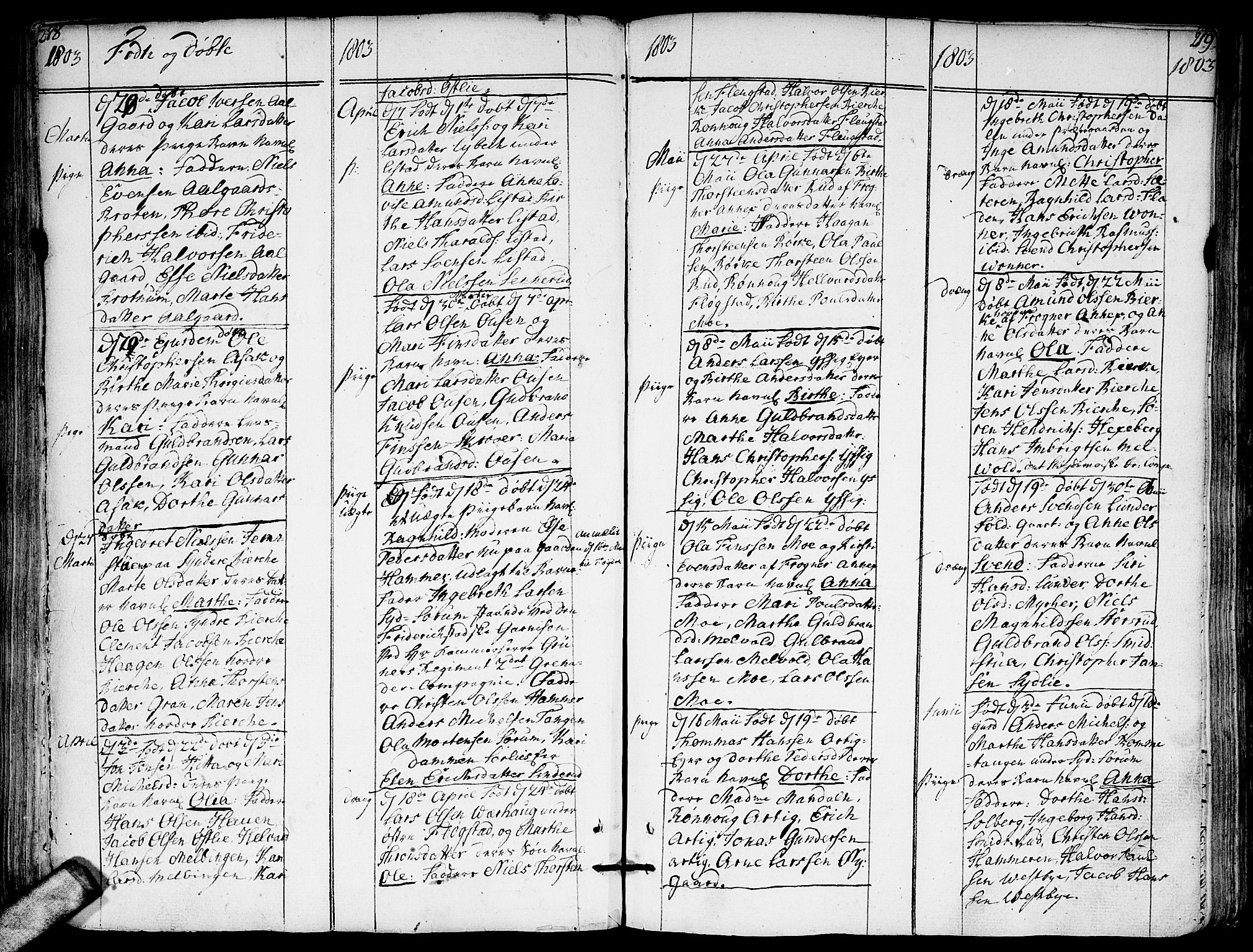 Sørum prestekontor Kirkebøker, SAO/A-10303/F/Fa/L0002: Parish register (official) no. I 2, 1759-1814, p. 218-219