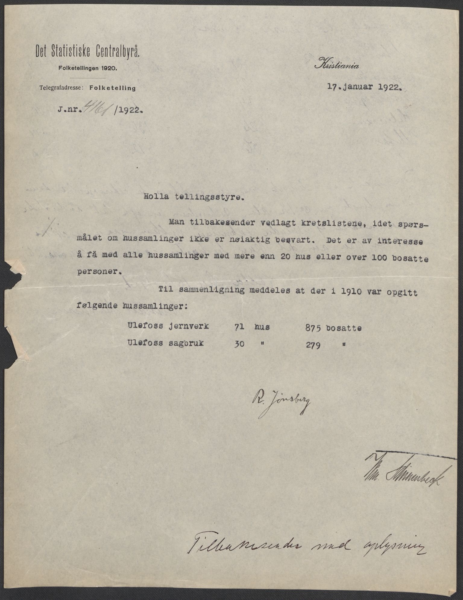 SAKO, 1920 census for Holla, 1920, p. 2