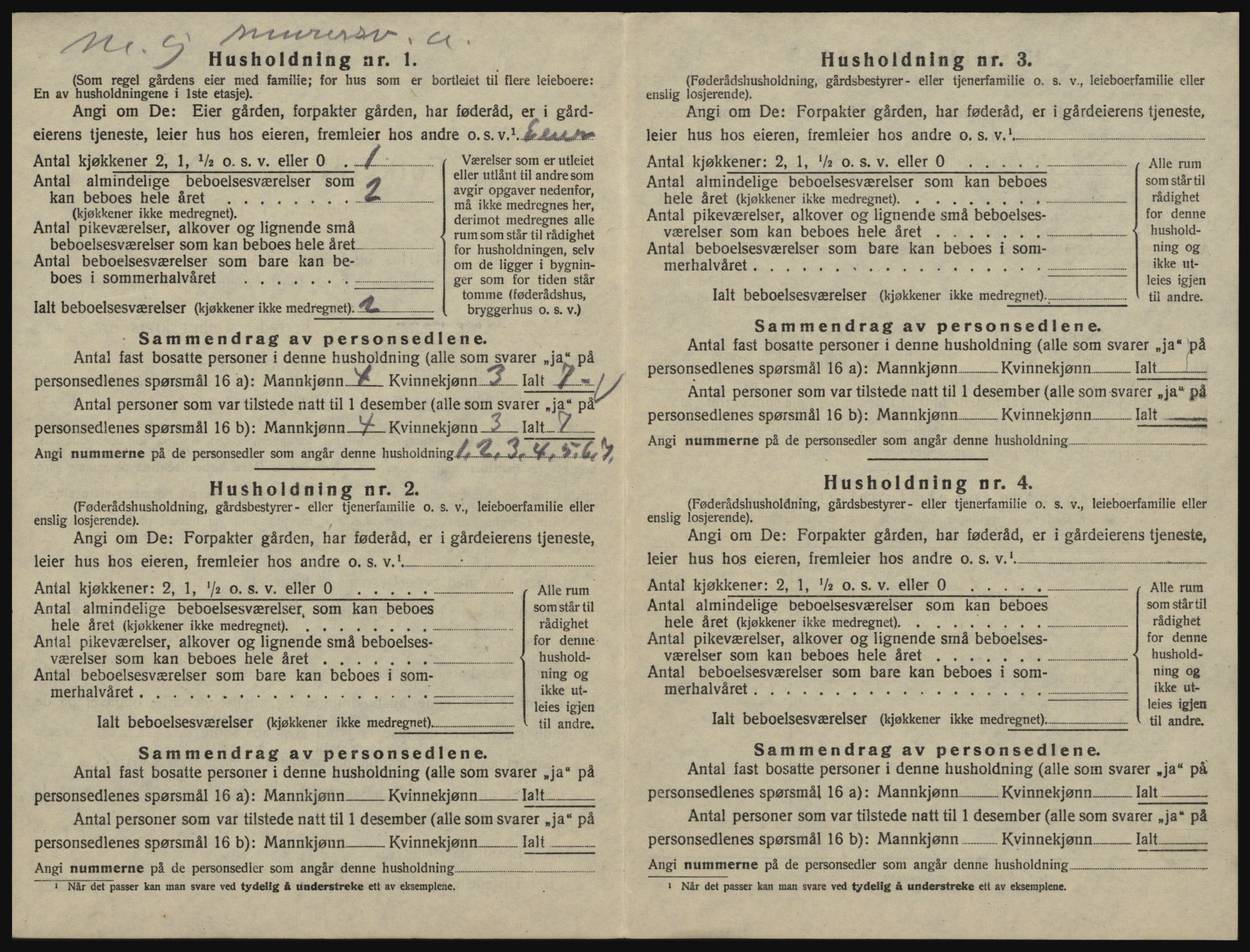 SAO, 1920 census for Glemmen, 1920, p. 1036