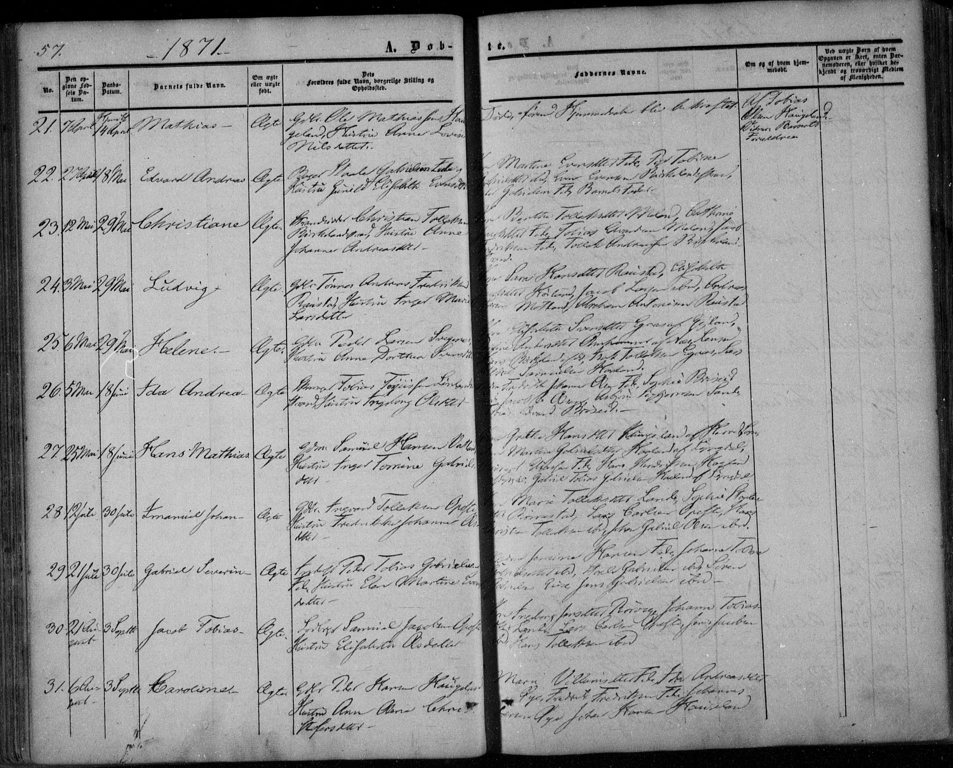 Kvinesdal sokneprestkontor, SAK/1111-0026/F/Fa/Faa/L0002: Parish register (official) no. A 2, 1850-1876, p. 67