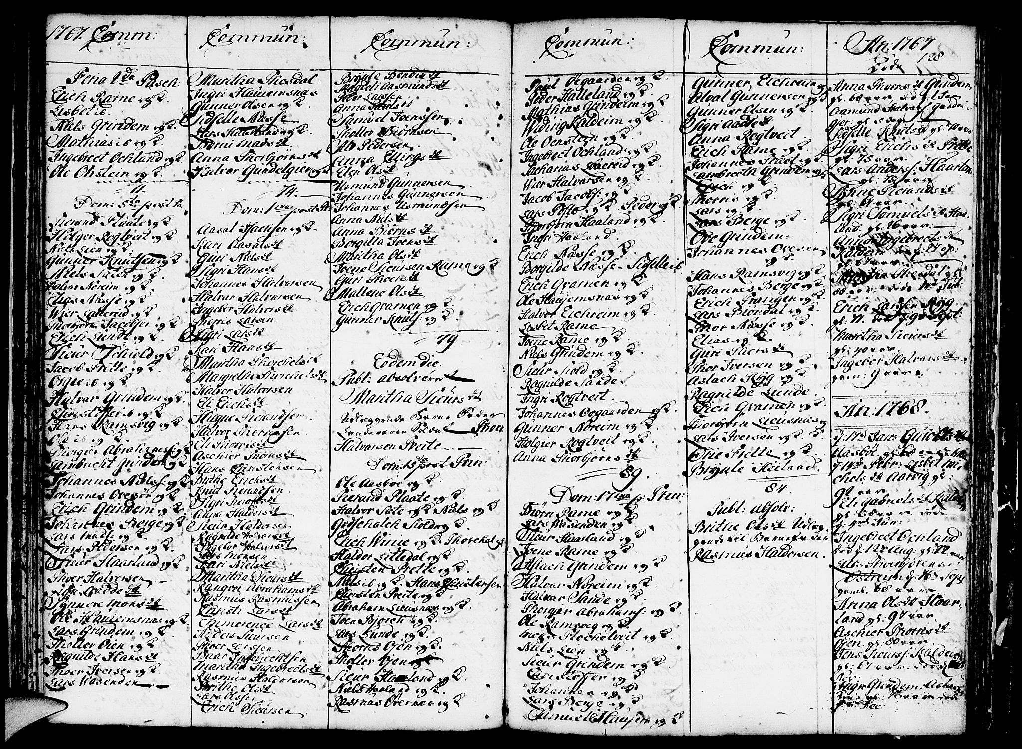 Etne sokneprestembete, SAB/A-75001/H/Haa: Parish register (official) no. A 3 /2, 1755-1782, p. 128