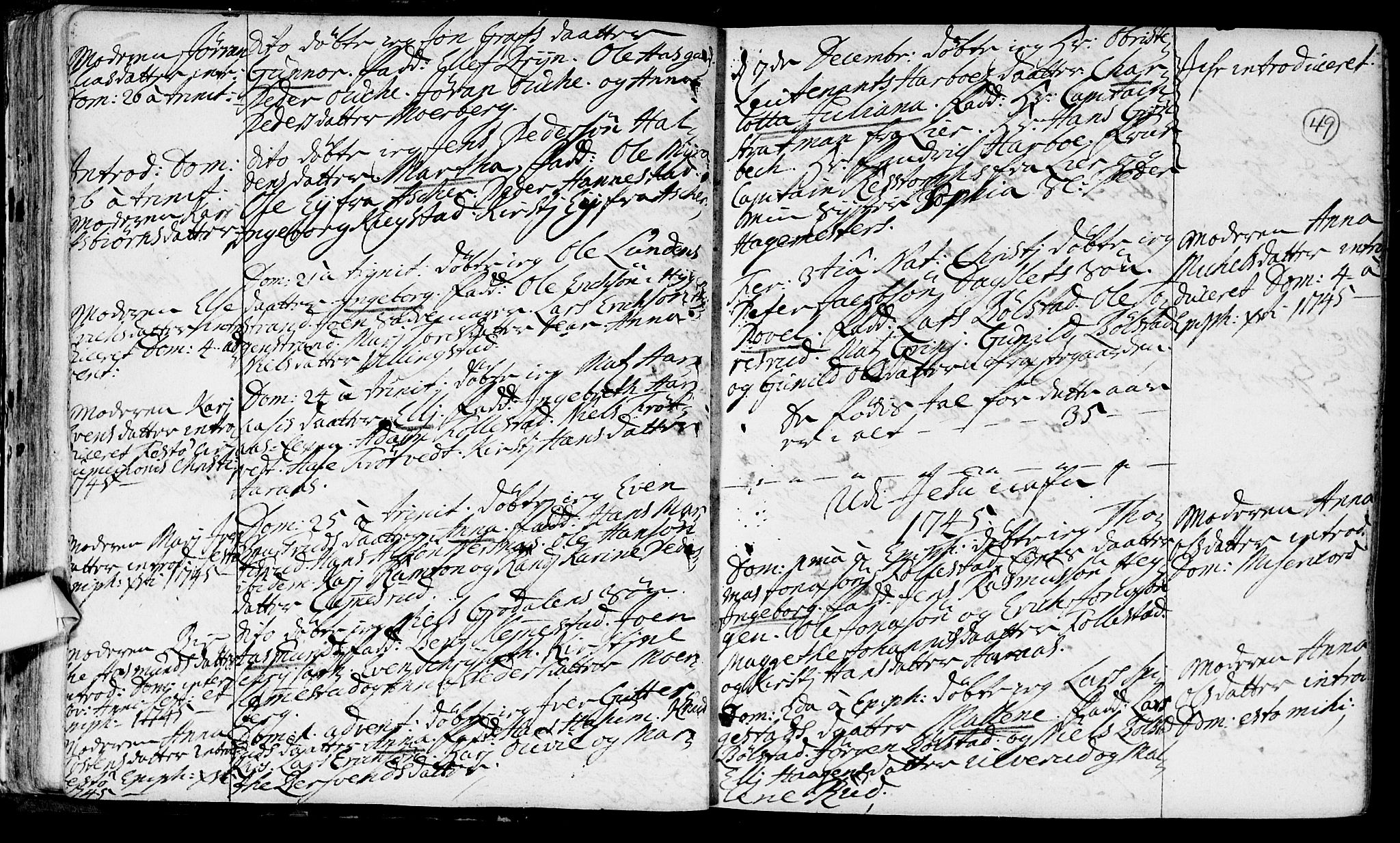 Røyken kirkebøker, SAKO/A-241/F/Fa/L0002: Parish register (official) no. 2, 1731-1782, p. 49
