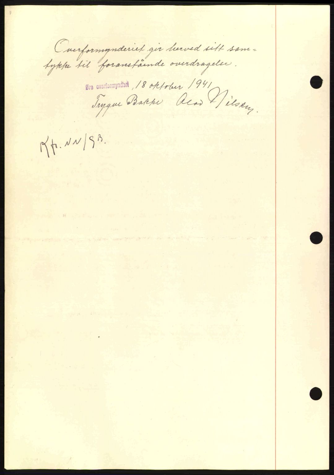 Nordmøre sorenskriveri, AV/SAT-A-4132/1/2/2Ca: Mortgage book no. A91, 1941-1942, Diary no: : 2171/1941