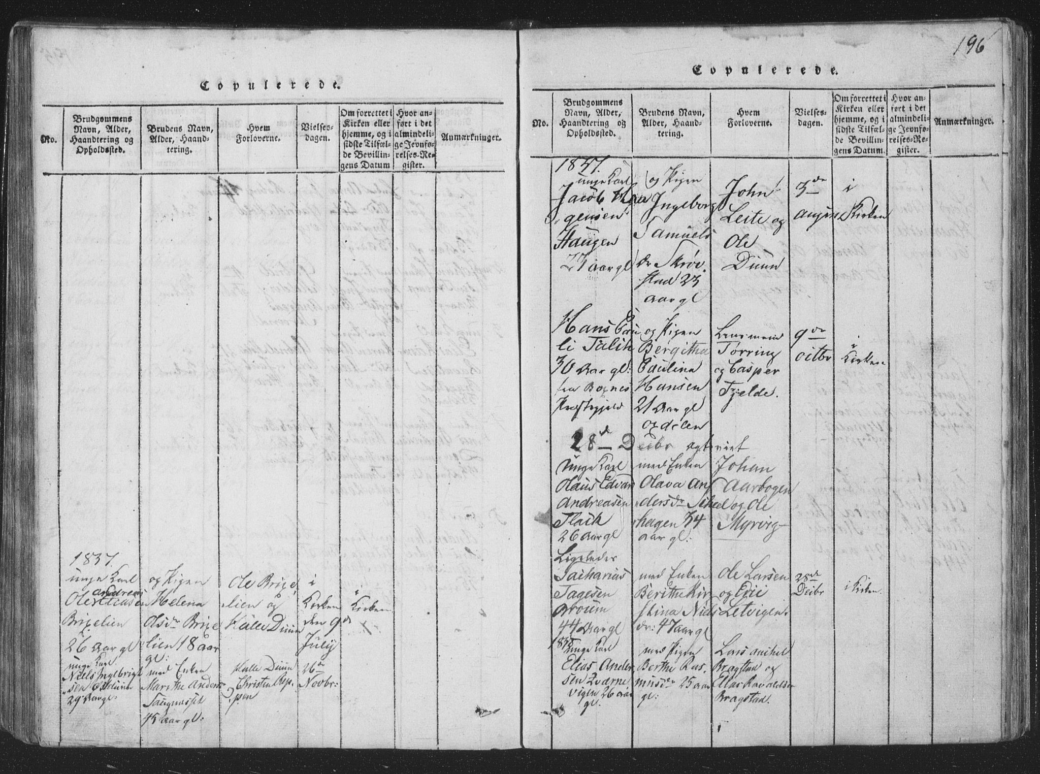 Ministerialprotokoller, klokkerbøker og fødselsregistre - Nord-Trøndelag, SAT/A-1458/773/L0613: Parish register (official) no. 773A04, 1815-1845, p. 196