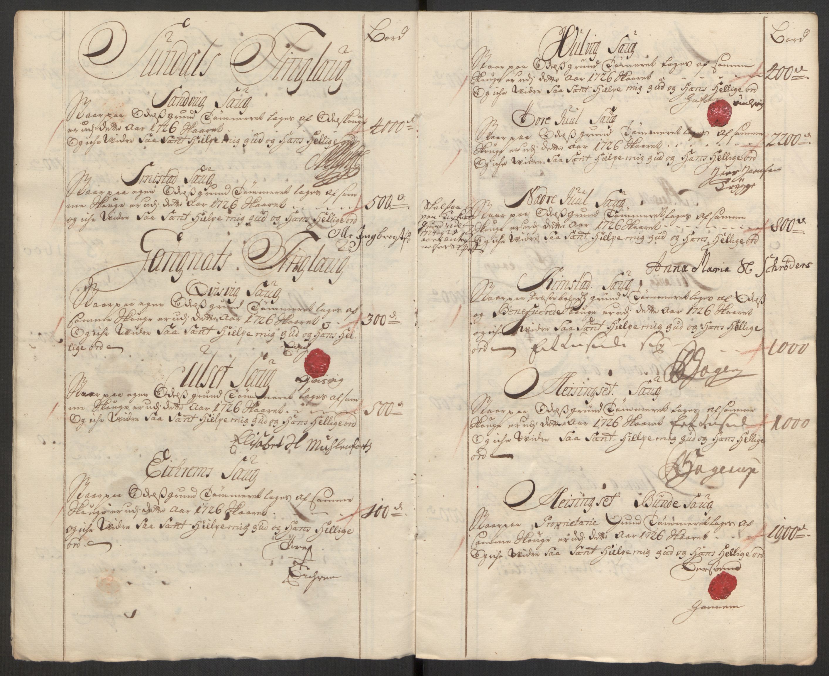 Rentekammeret inntil 1814, Reviderte regnskaper, Fogderegnskap, AV/RA-EA-4092/R56/L3759: Fogderegnskap Nordmøre, 1726, p. 120