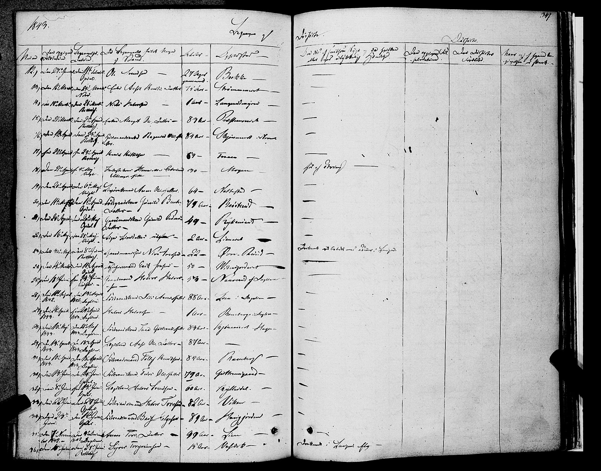 Rollag kirkebøker, SAKO/A-240/F/Fa/L0007: Parish register (official) no. I 7, 1828-1847, p. 347