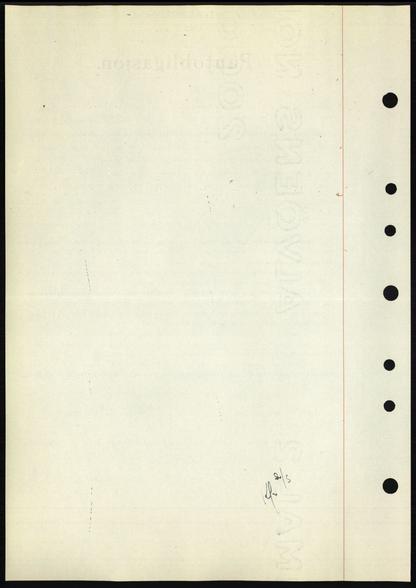 Nedenes sorenskriveri, SAK/1221-0006/G/Gb/Gbb/L0003: Mortgage book no. B3b, 1946-1946, Diary no: : 1365/1946