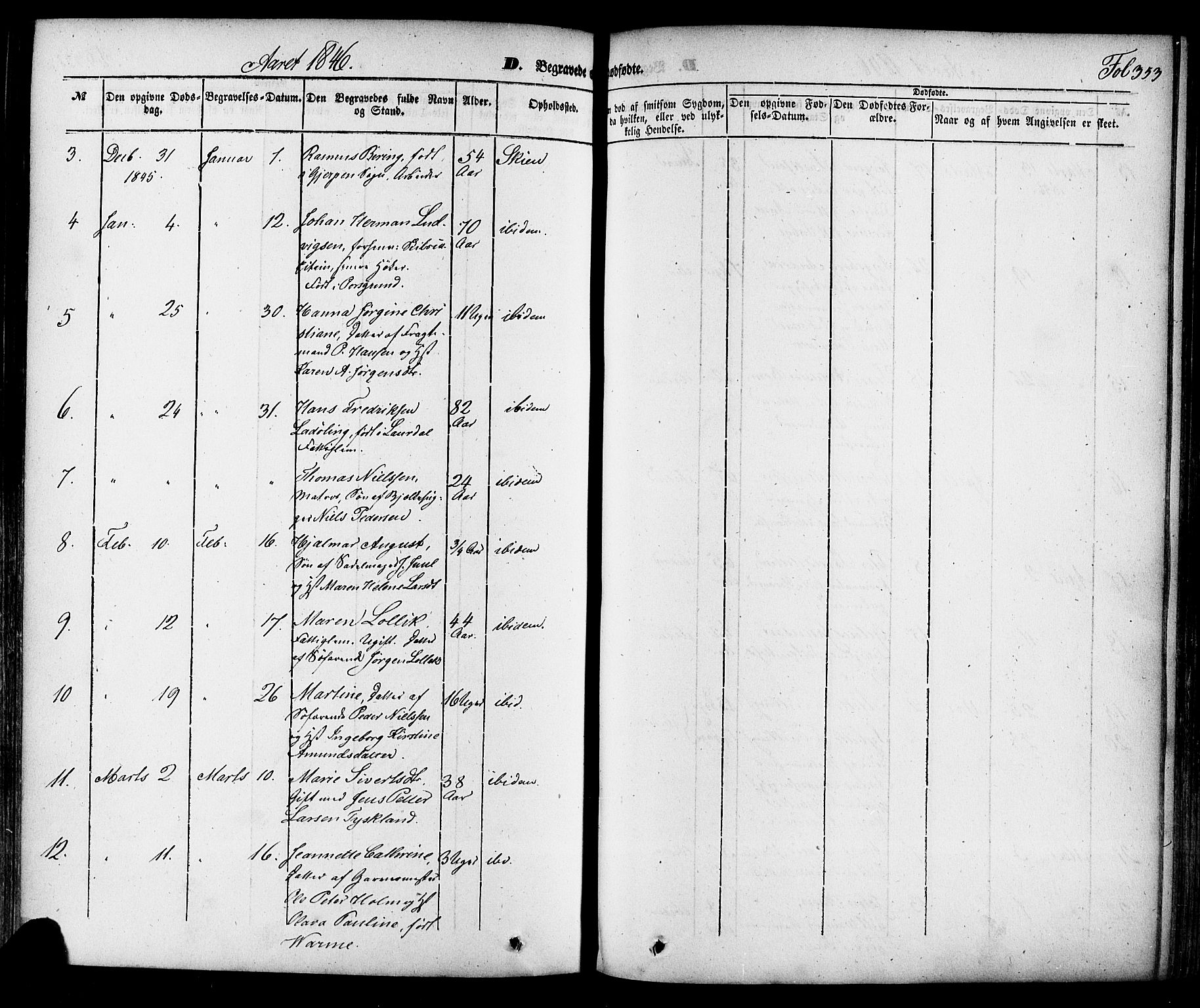 Skien kirkebøker, SAKO/A-302/F/Fa/L0006a: Parish register (official) no. 6A, 1843-1856, p. 353