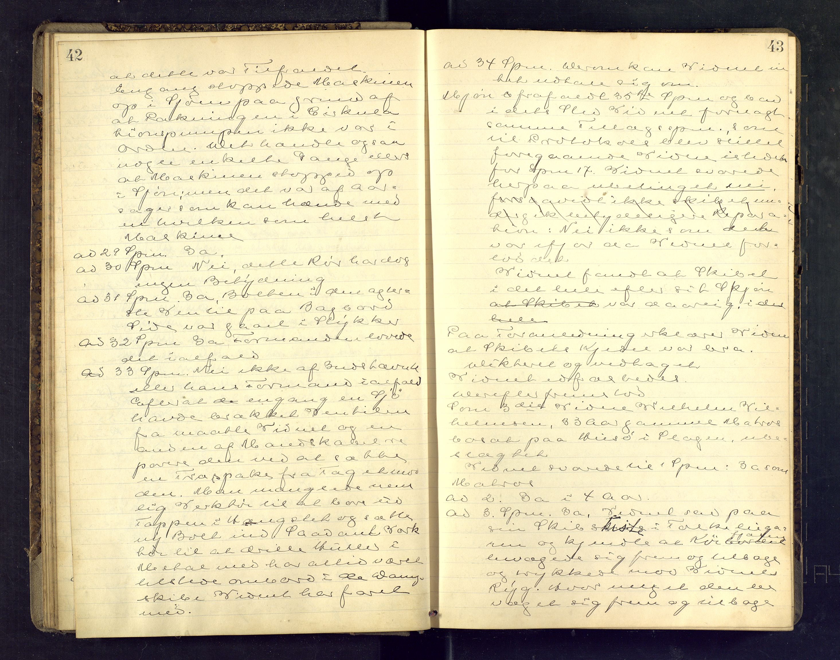 Tønsberg byfogd, AV/SAKO-A-224/F/Fb/L0014: Ekstrarettsprotokoll, 1903-1906, p. 42-43
