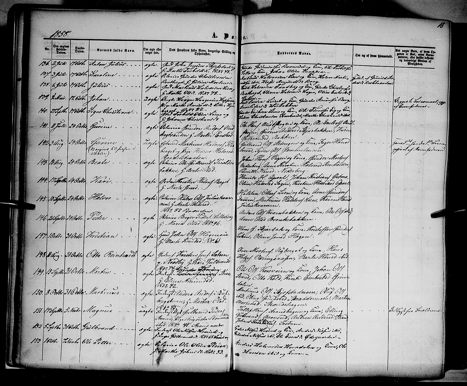 Elverum prestekontor, AV/SAH-PREST-044/H/Ha/Haa/L0010: Parish register (official) no. 10, 1857-1868, p. 18