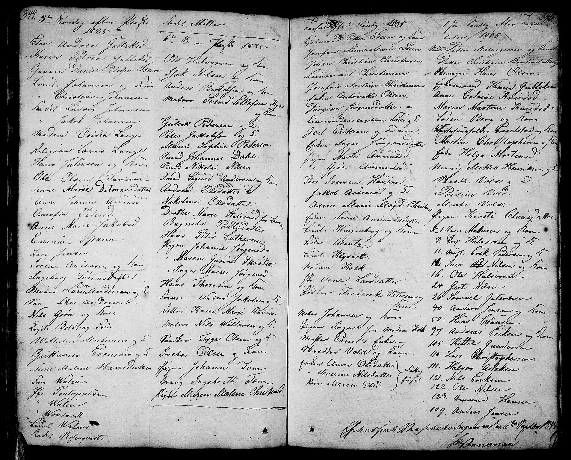 Stavern kirkebøker, AV/SAKO-A-318/F/Fa/L0004: Parish register (official) no. 4, 1809-1816, p. 344-345