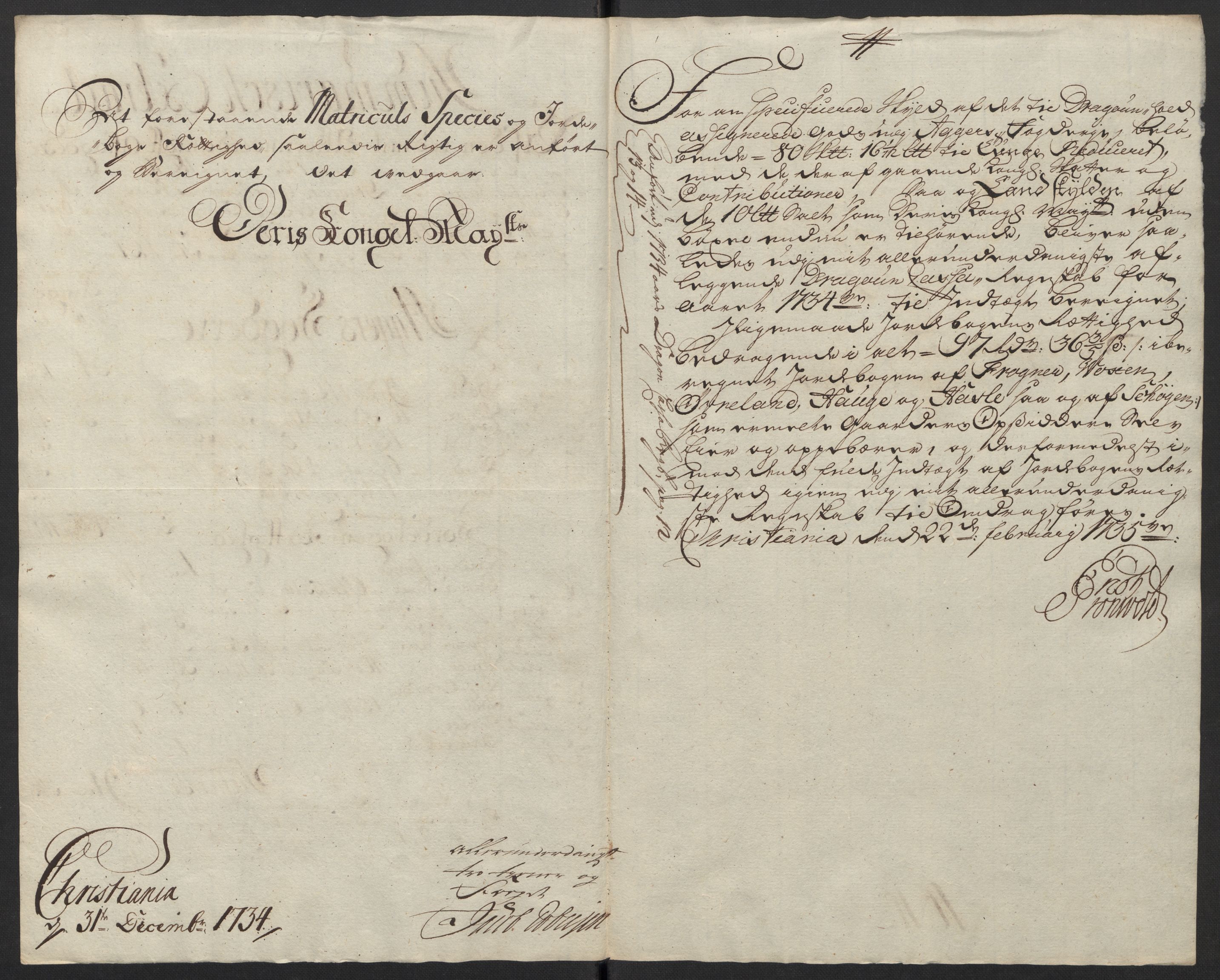 Rentekammeret inntil 1814, Reviderte regnskaper, Fogderegnskap, AV/RA-EA-4092/R10/L0473: Fogderegnskap Aker og Follo, 1734, p. 55