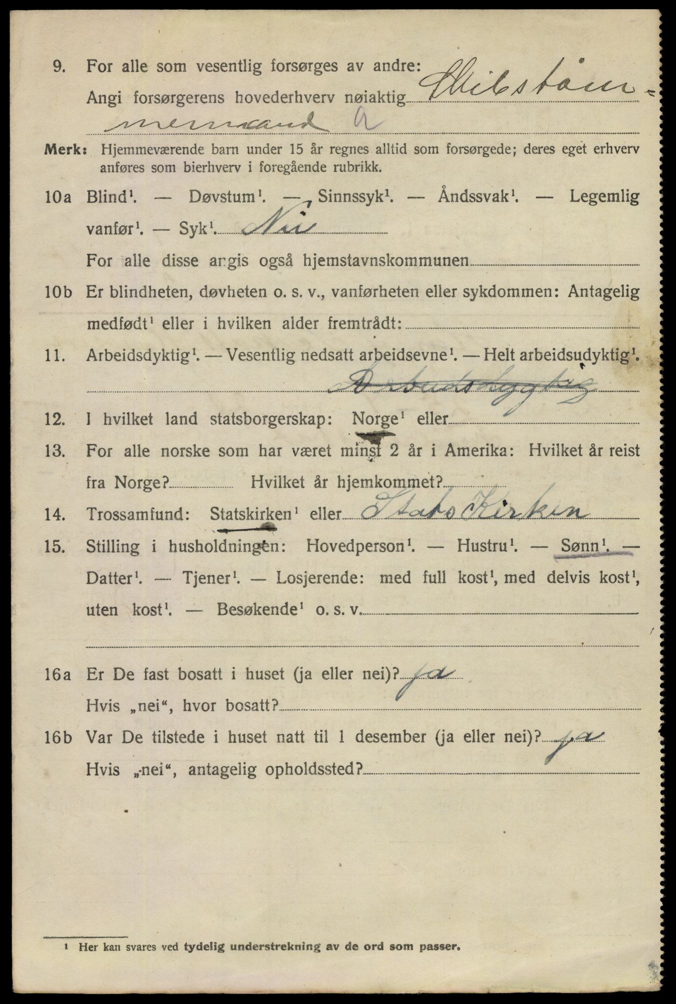 SAO, 1920 census for Fredrikstad, 1920, p. 40722