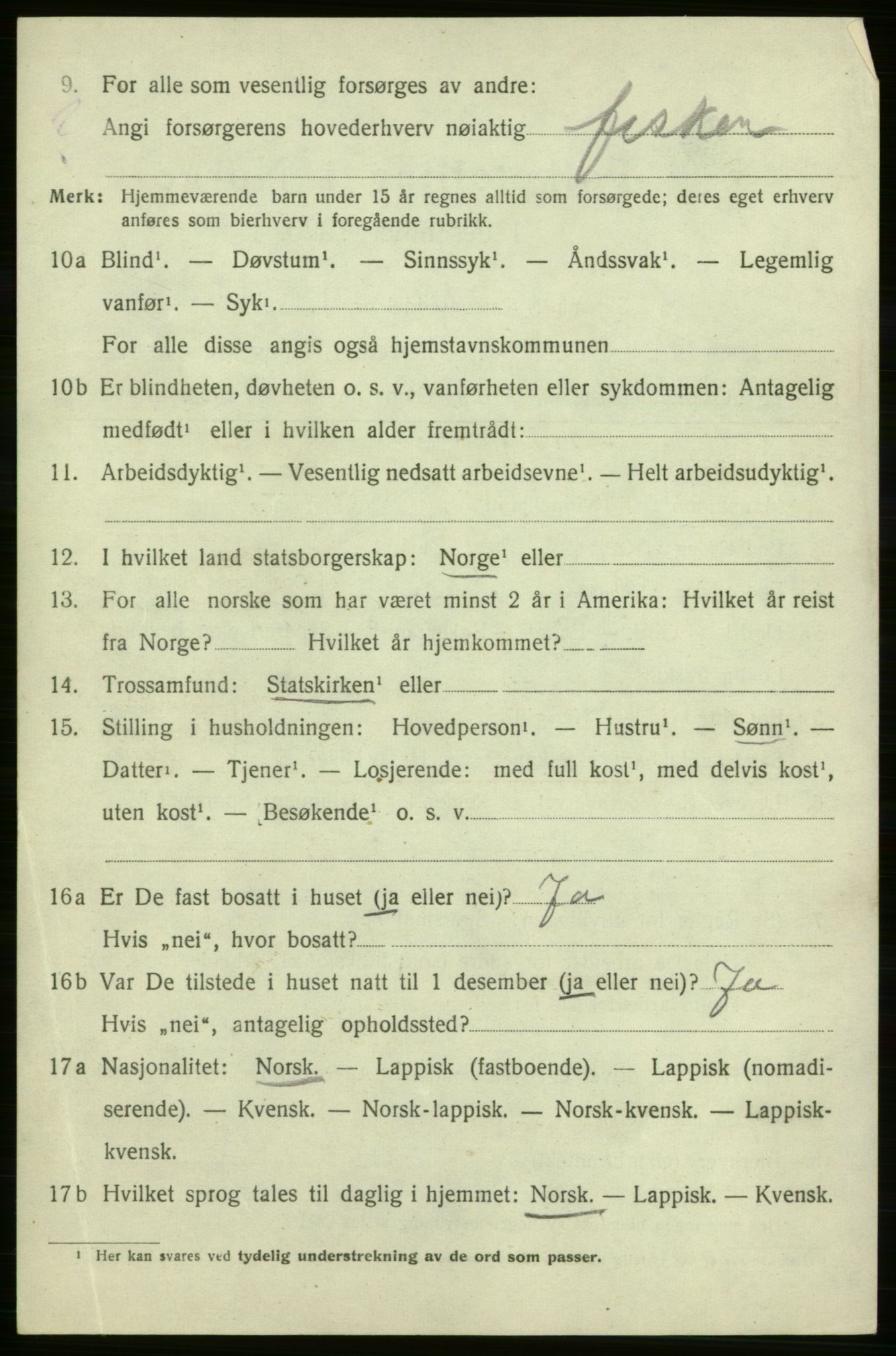 SATØ, 1920 census for Måsøy, 1920, p. 1213