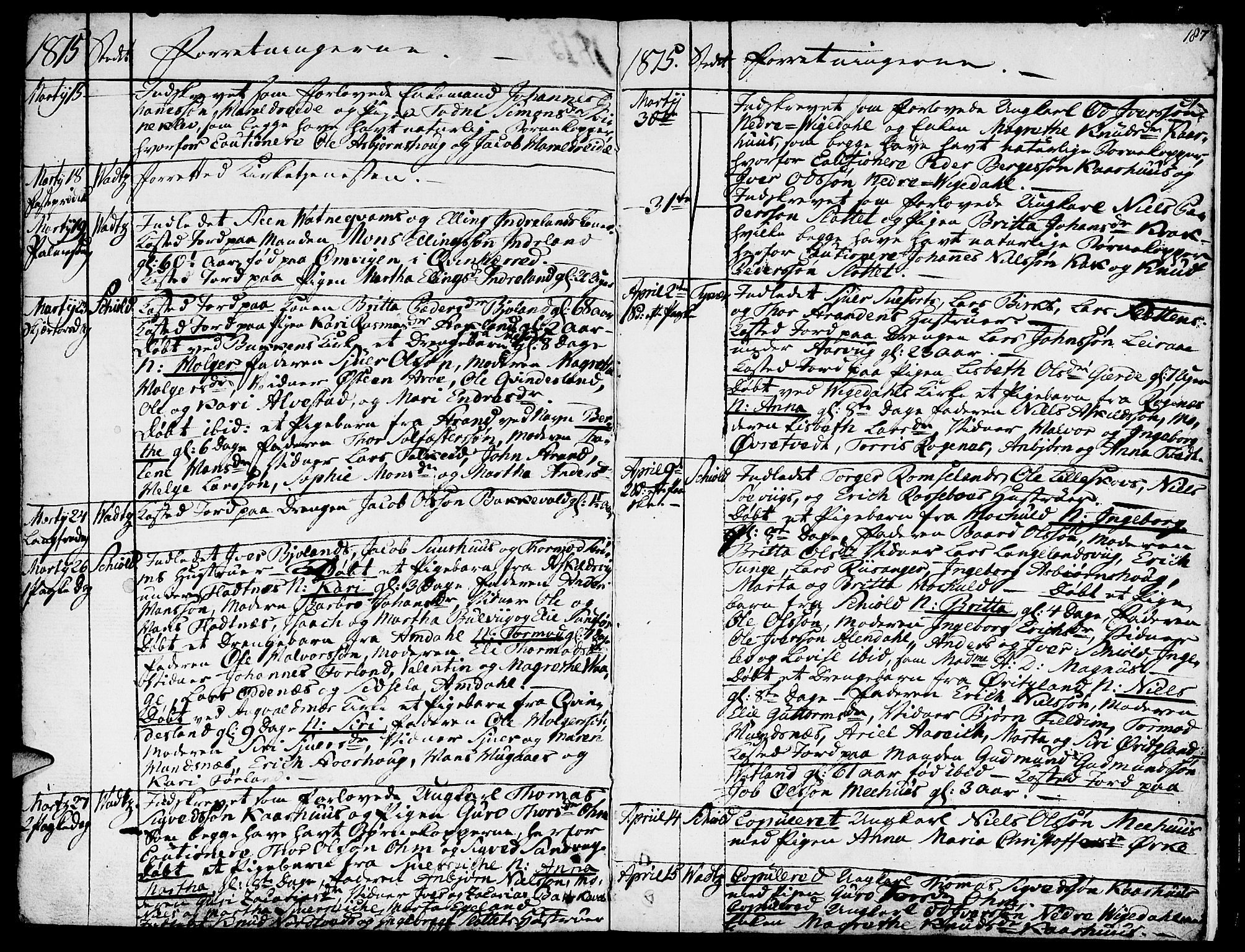 Skjold sokneprestkontor, AV/SAST-A-101847/H/Ha/Haa/L0002: Parish register (official) no. A 2, 1786-1815, p. 187