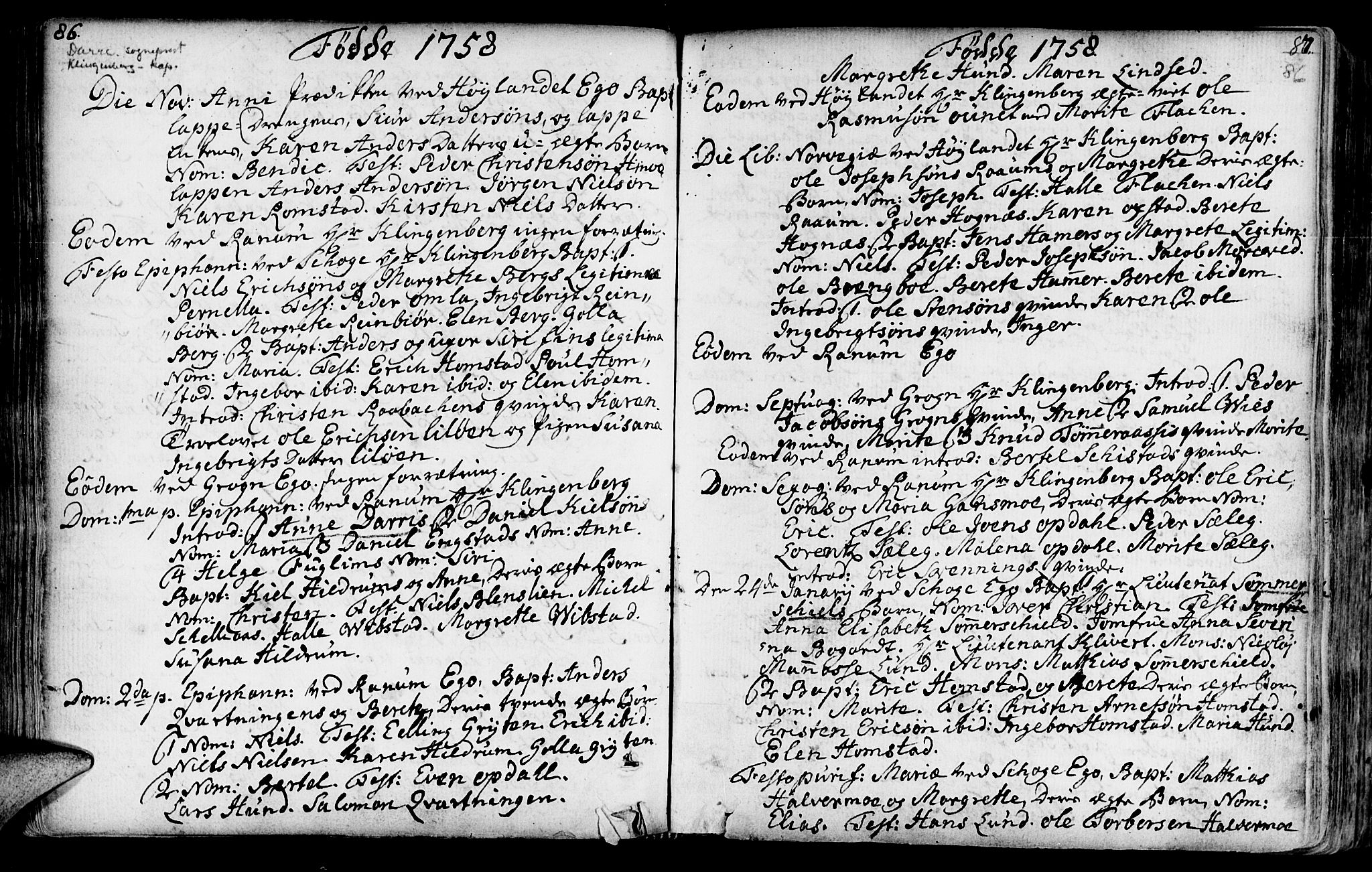Ministerialprotokoller, klokkerbøker og fødselsregistre - Nord-Trøndelag, SAT/A-1458/764/L0542: Parish register (official) no. 764A02, 1748-1779, p. 86