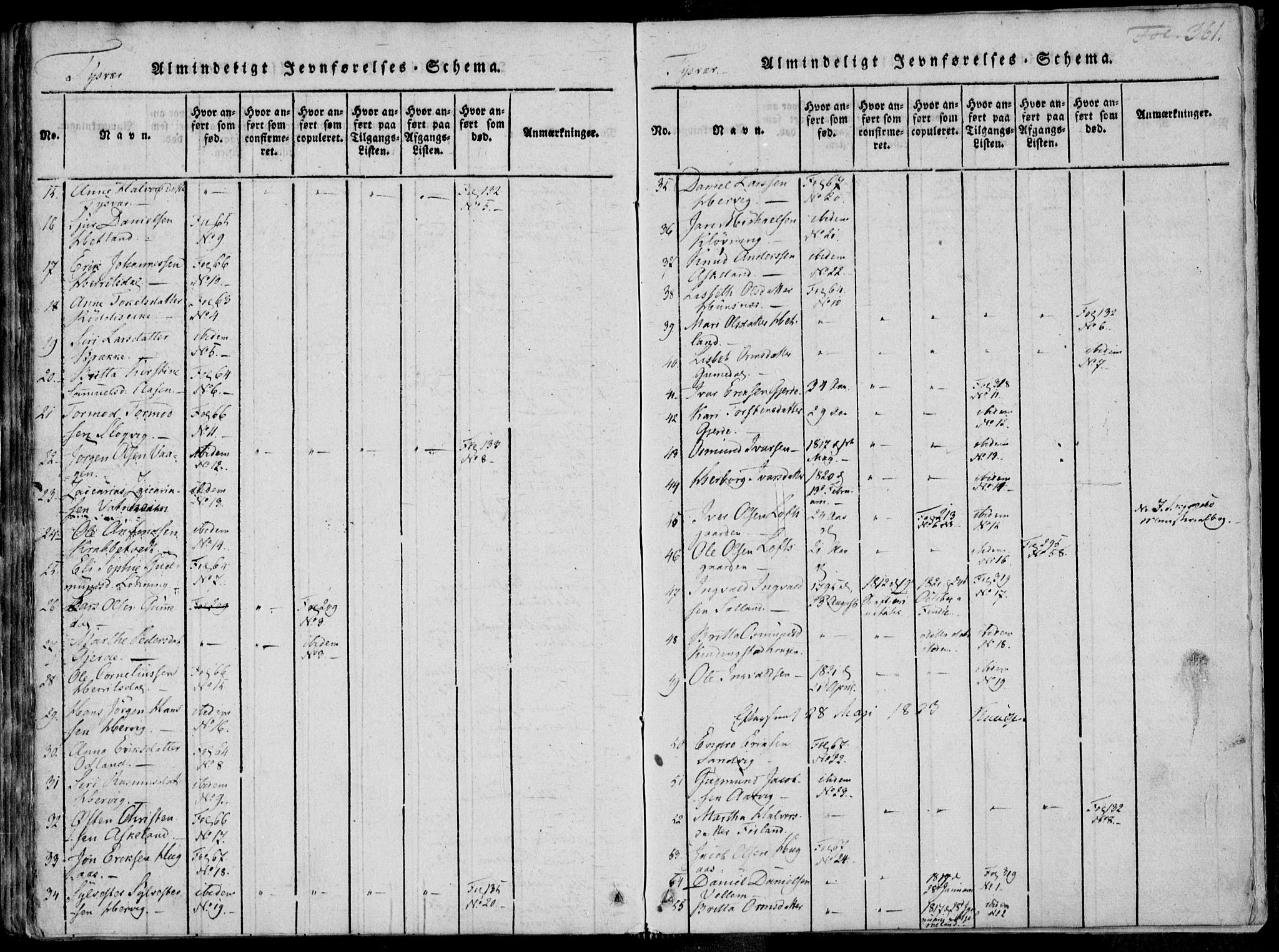 Skjold sokneprestkontor, AV/SAST-A-101847/H/Ha/Haa/L0004: Parish register (official) no. A 4 /1, 1815-1830, p. 361