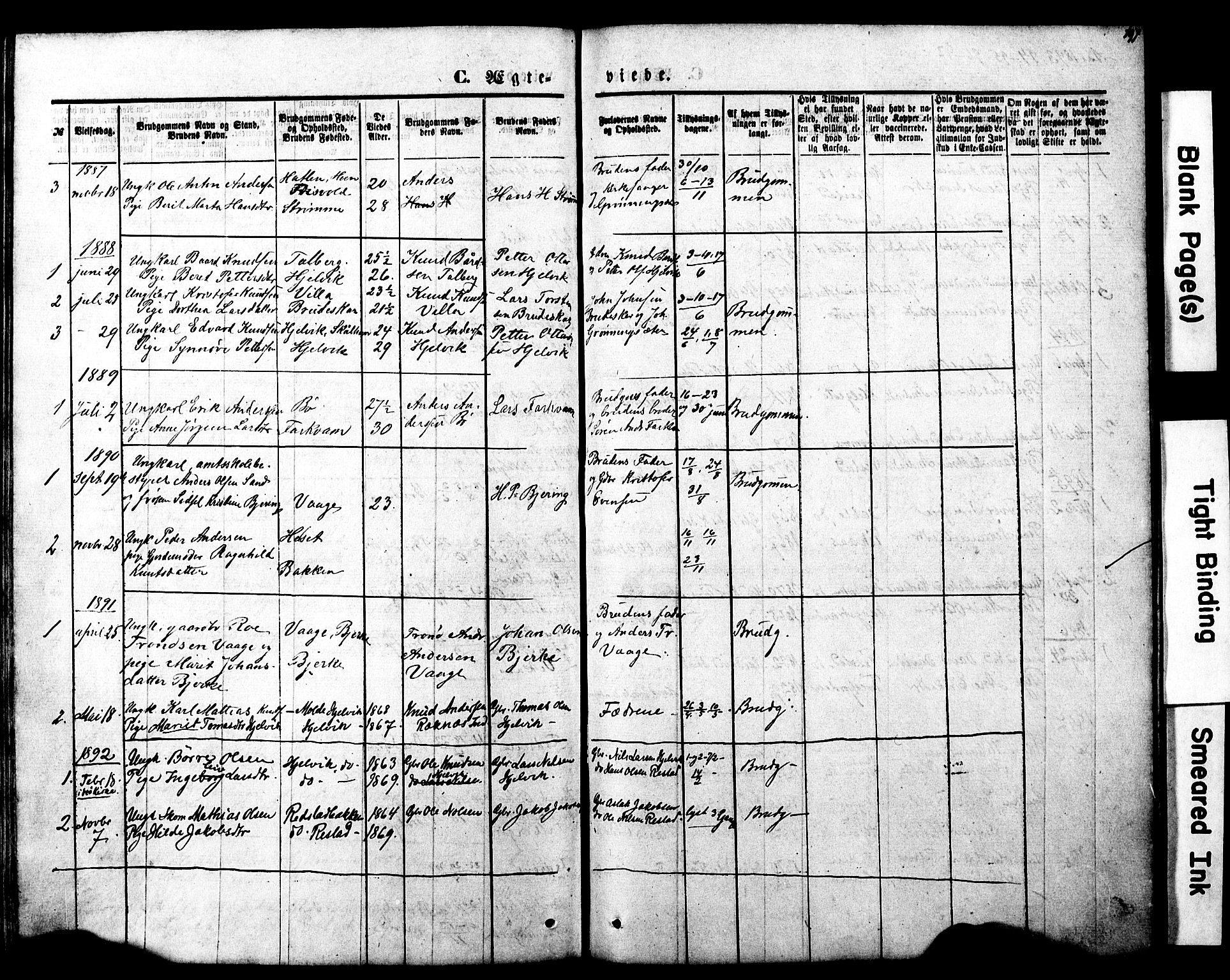 Ministerialprotokoller, klokkerbøker og fødselsregistre - Møre og Romsdal, SAT/A-1454/550/L0618: Parish register (copy) no. 550C01, 1870-1927, p. 197