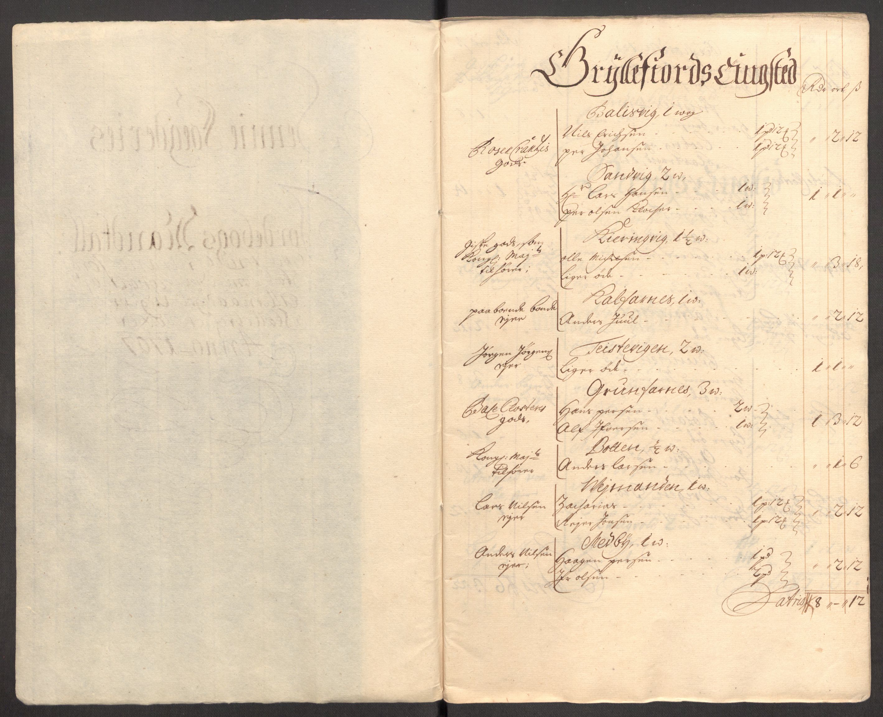 Rentekammeret inntil 1814, Reviderte regnskaper, Fogderegnskap, AV/RA-EA-4092/R68/L4756: Fogderegnskap Senja og Troms, 1705-1707, p. 282